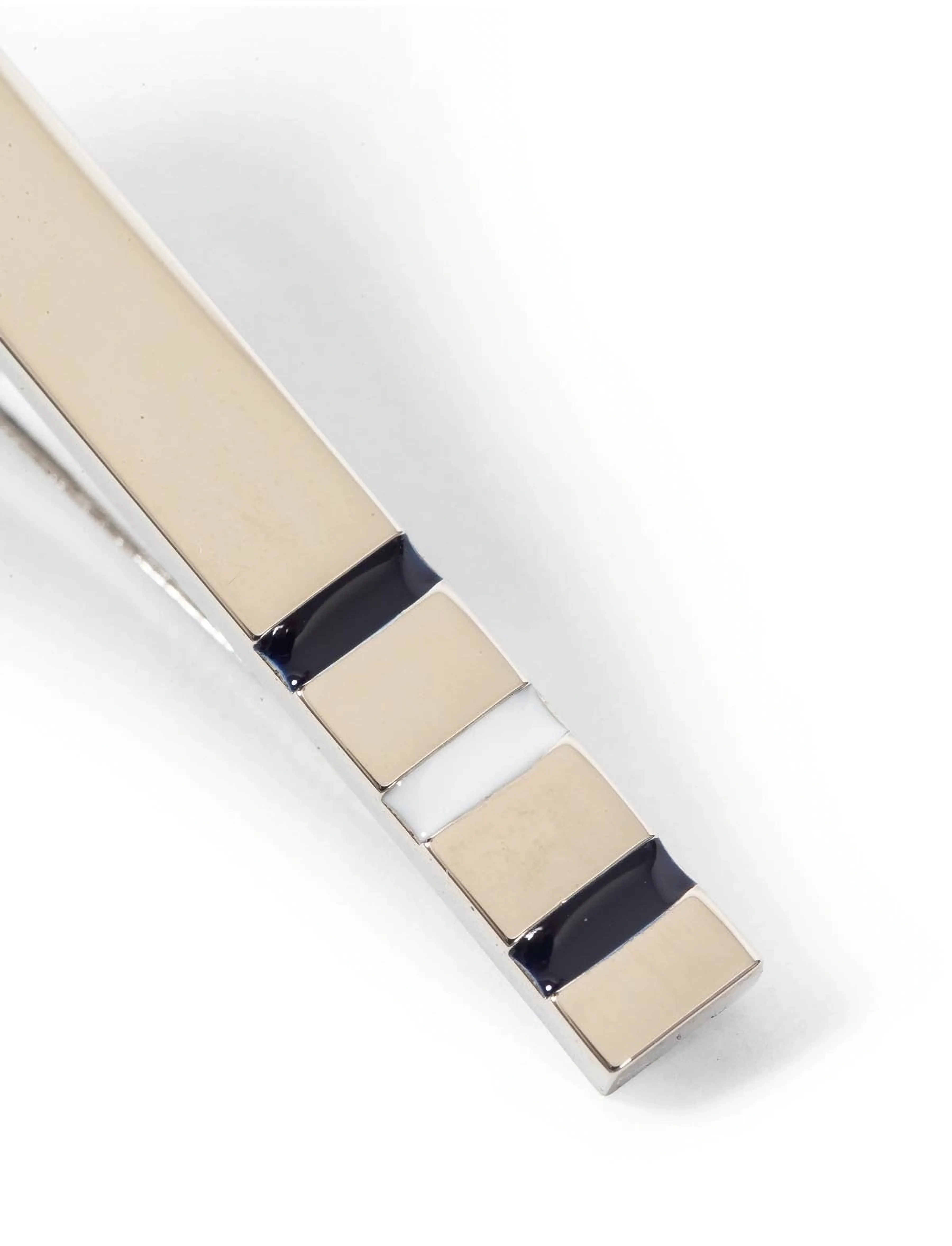 AN IVY - Silver Navy White Navy Bar 5 cm - solmioneulat - silver - 2