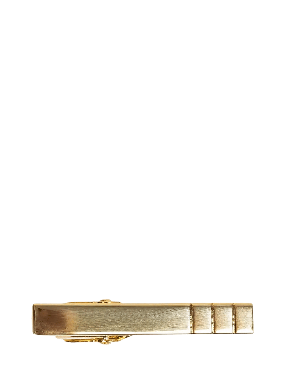 AN IVY - Triple Striped Golden Bar 3,5 cm - slipsenåle - golden - 2