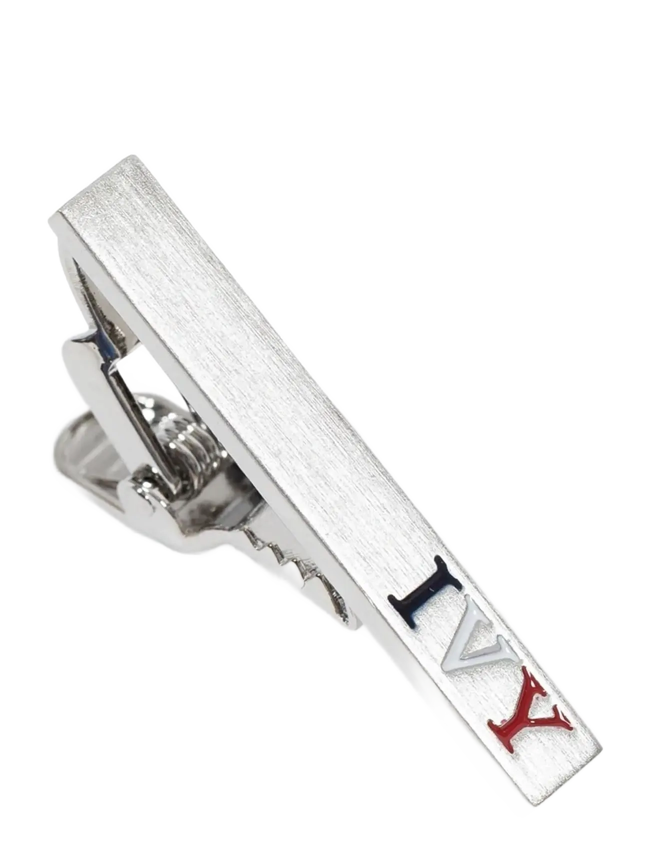 AN IVY Brushed Silver Ivy Bar 3,5 Cm, One Size, Accessories, Silber - Tie Clips, Männerswear