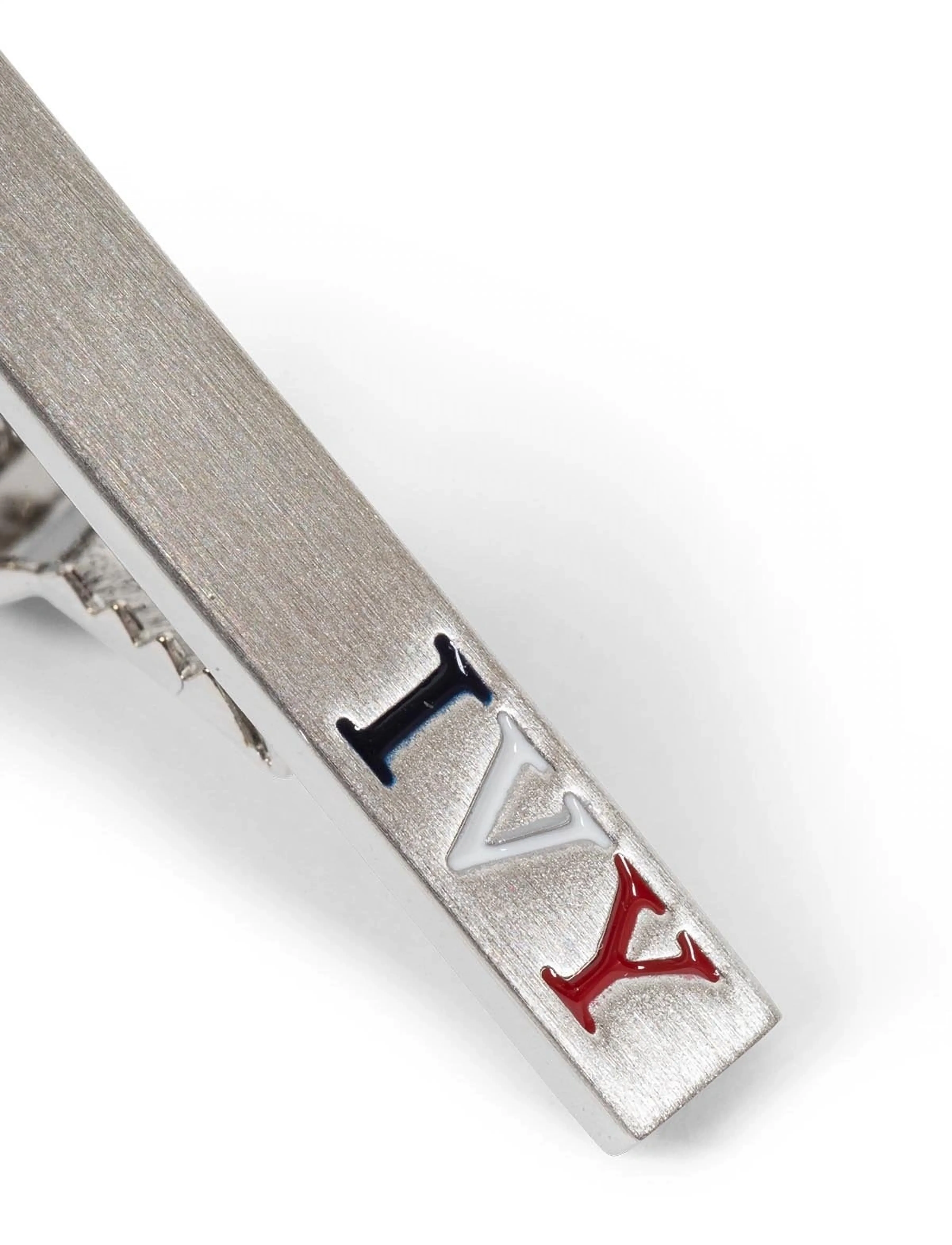 AN IVY - Brushed Silver Ivy Bar 3,5 cm - tie clips - silver - 2