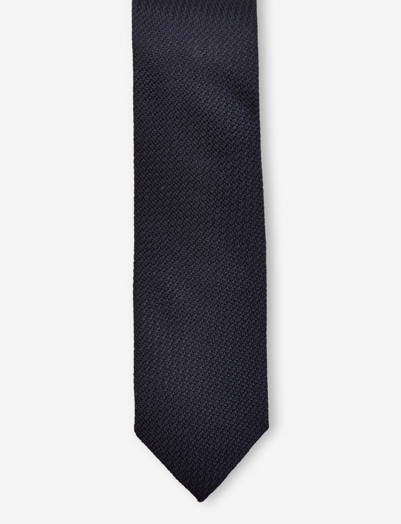 AN IVY - Dark Navy Grenadine Silk Tie - ties - navy - 0