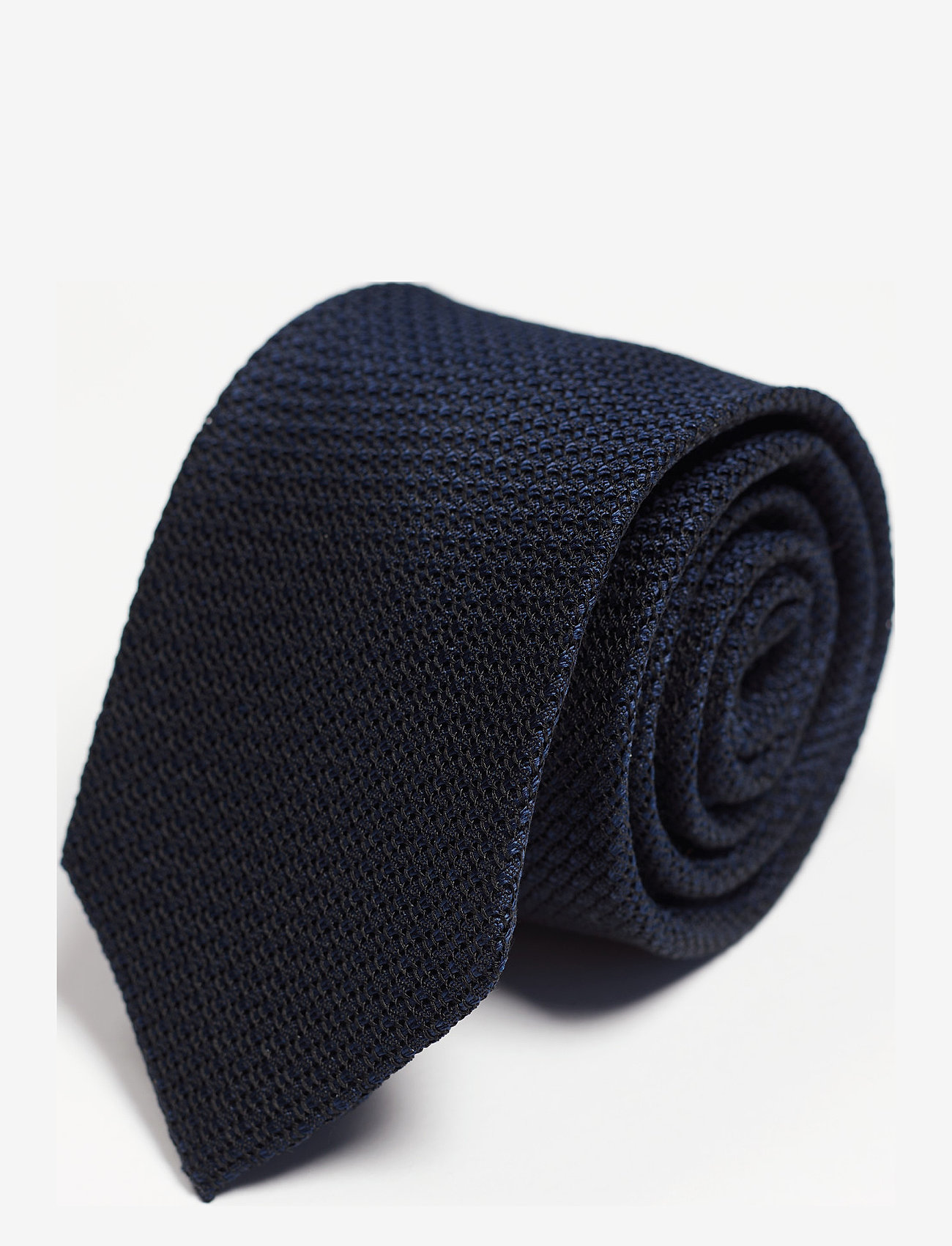 AN IVY - Dark Navy Grenadine Silk Tie - ties - navy - 1