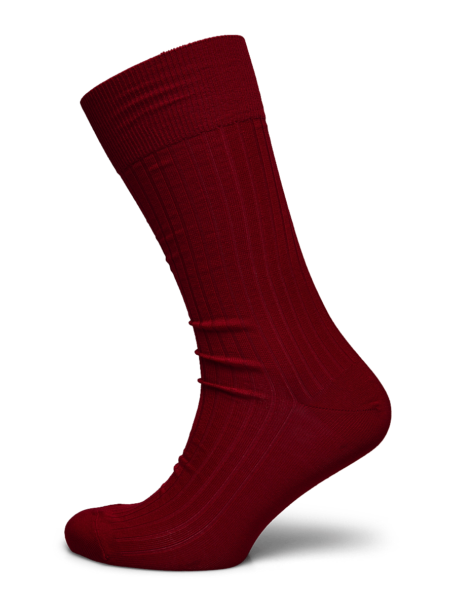 AN IVY - Red Ribbed Socks - tennissocken - red - 0