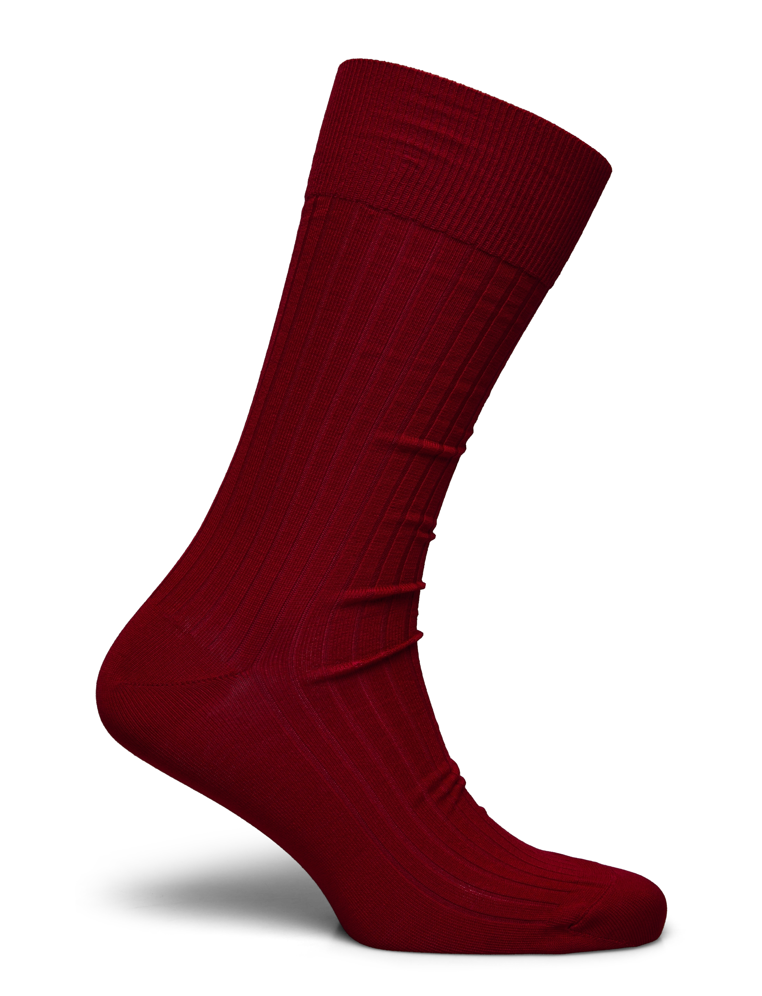 AN IVY - Red Ribbed Socks - red - 1
