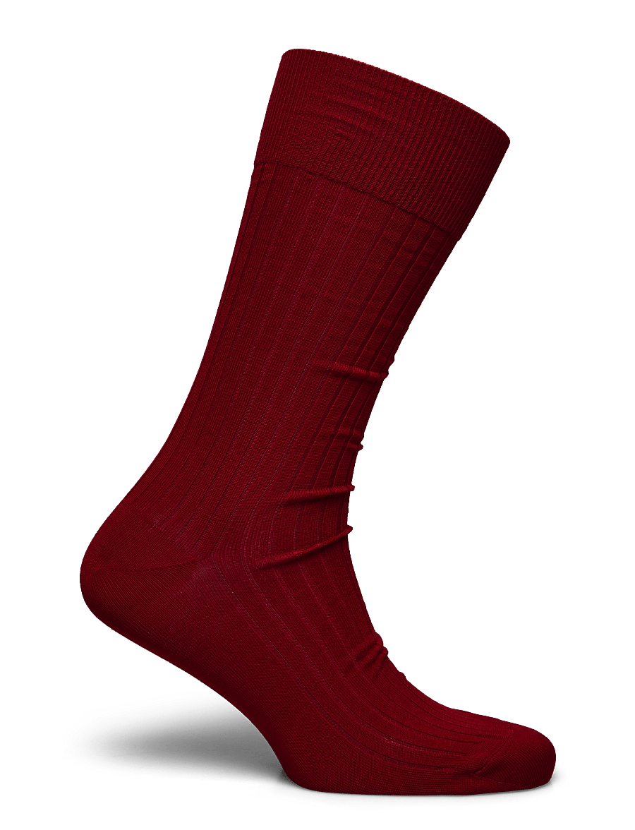 AN IVY - Red Ribbed Socks - tennissocken - red - 1