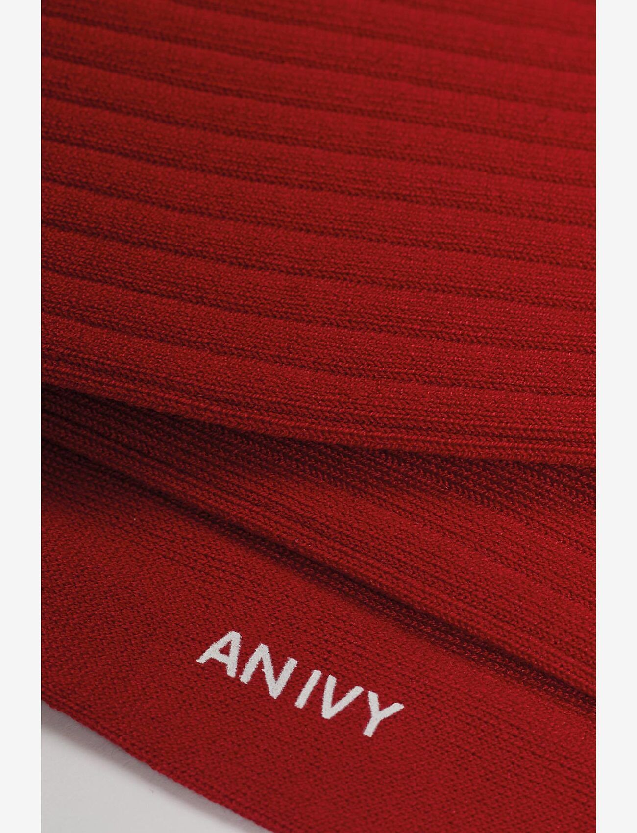 AN IVY - Red Ribbed Socks - sokker - red - 2