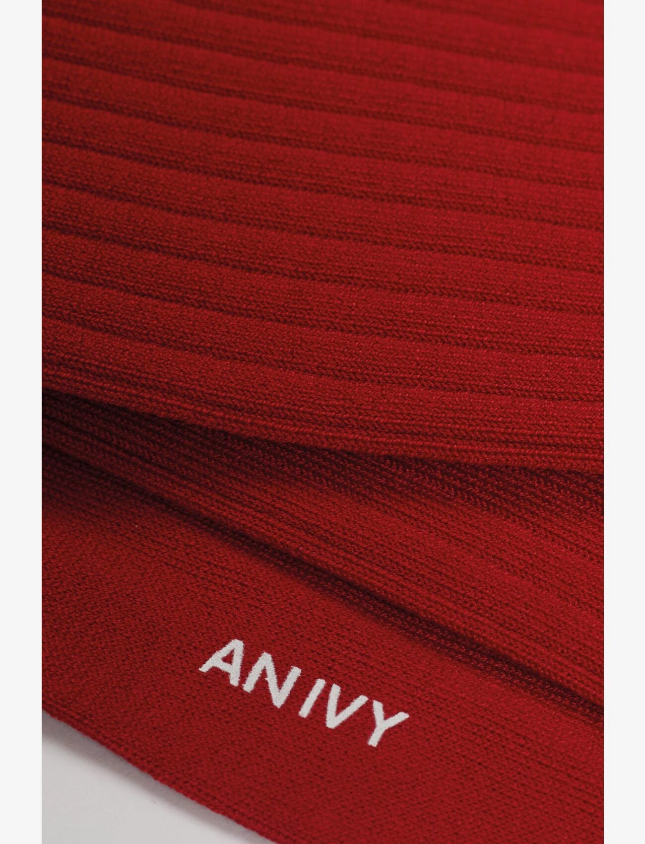 AN IVY - Red Ribbed Socks - red - 2