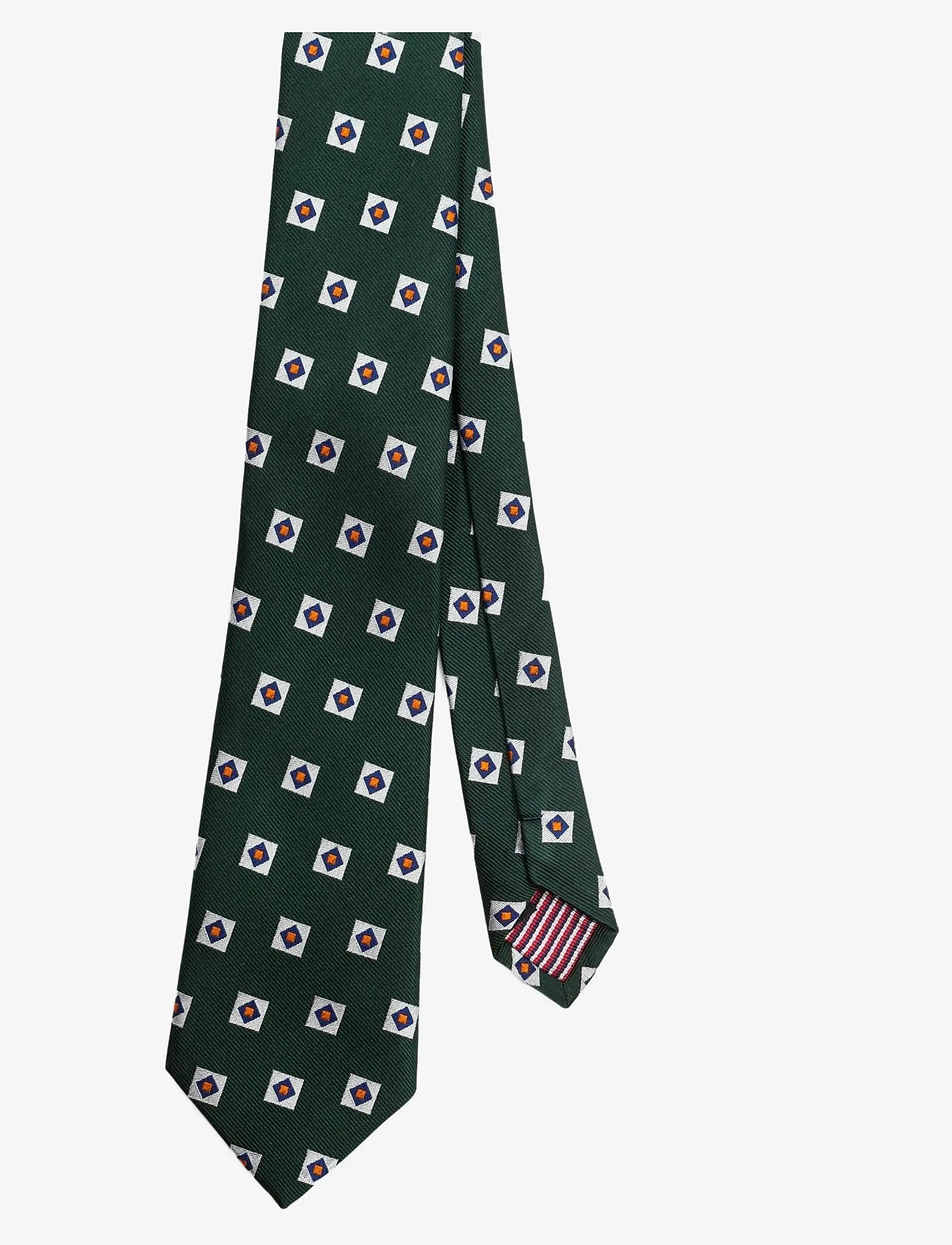 AN IVY - Green Triple Square Silk Tie - lipsud - green - 0