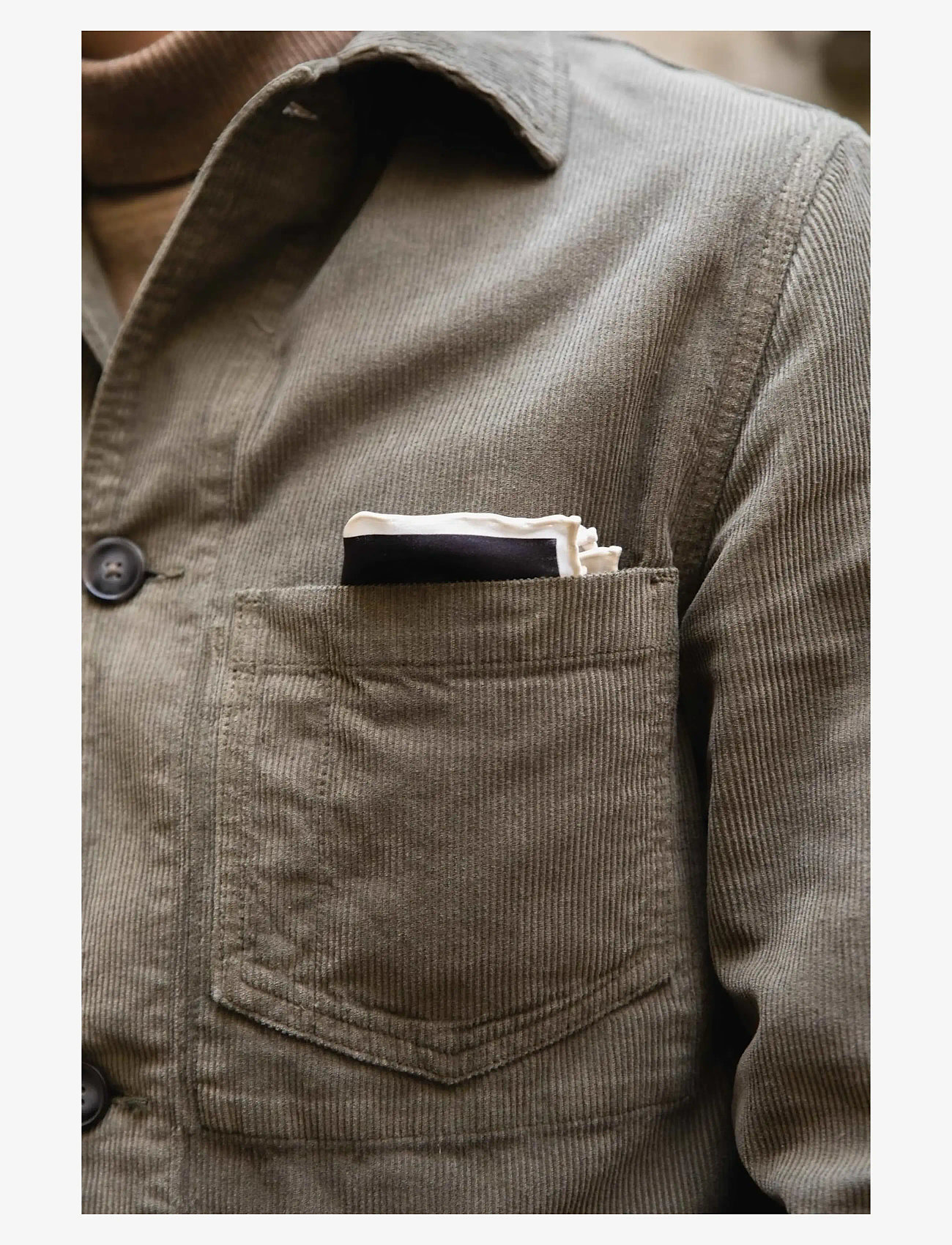 AN IVY - Black White Polka Dot Silk Pocket - näsdukar - black white - 2