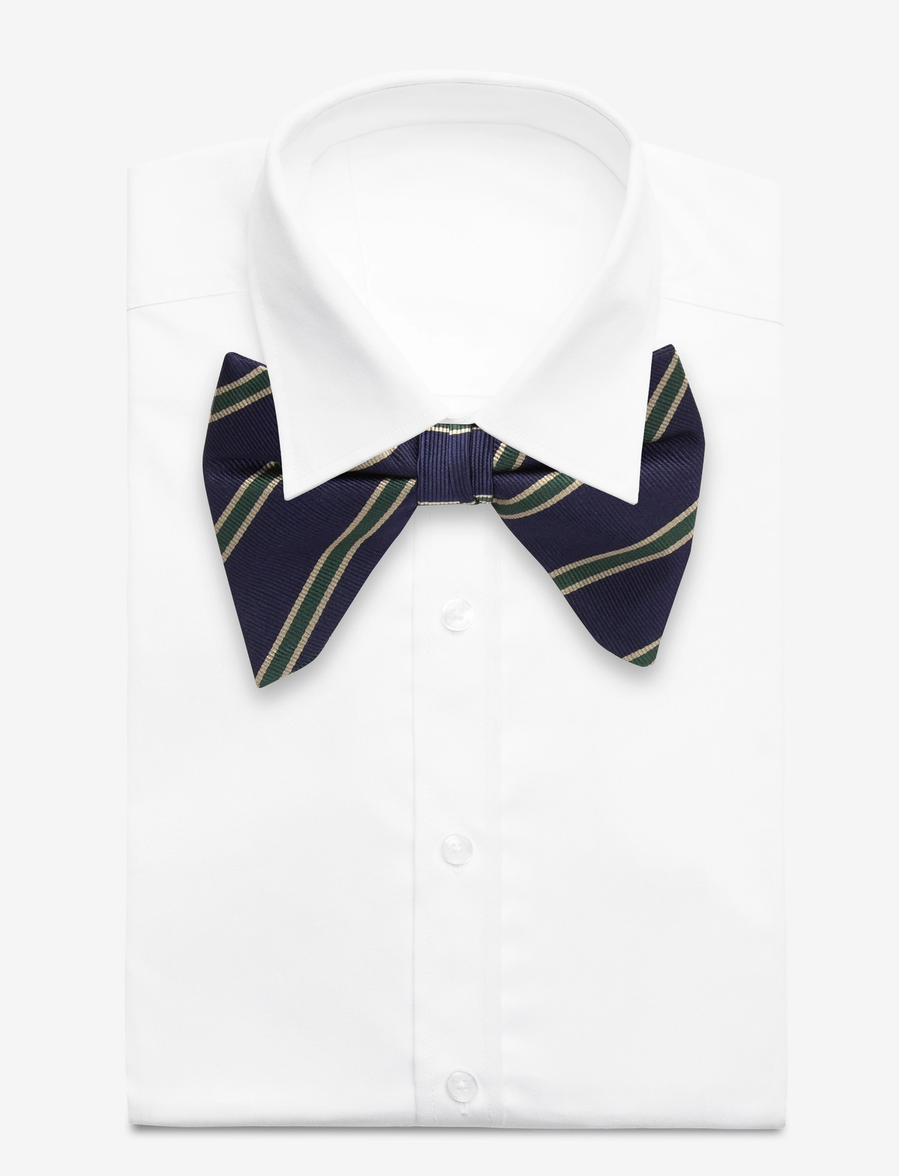 AN IVY - Striped Oversized Bow Tie - butterflies - green - 1