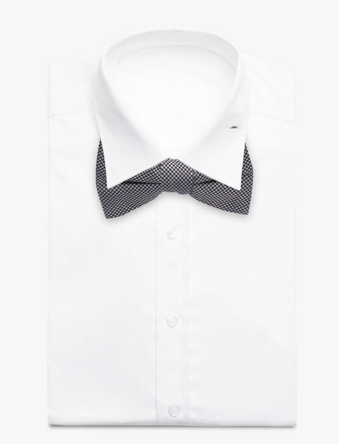 AN IVY - The Chequered Bow Tie - butterflies - black silver - 1