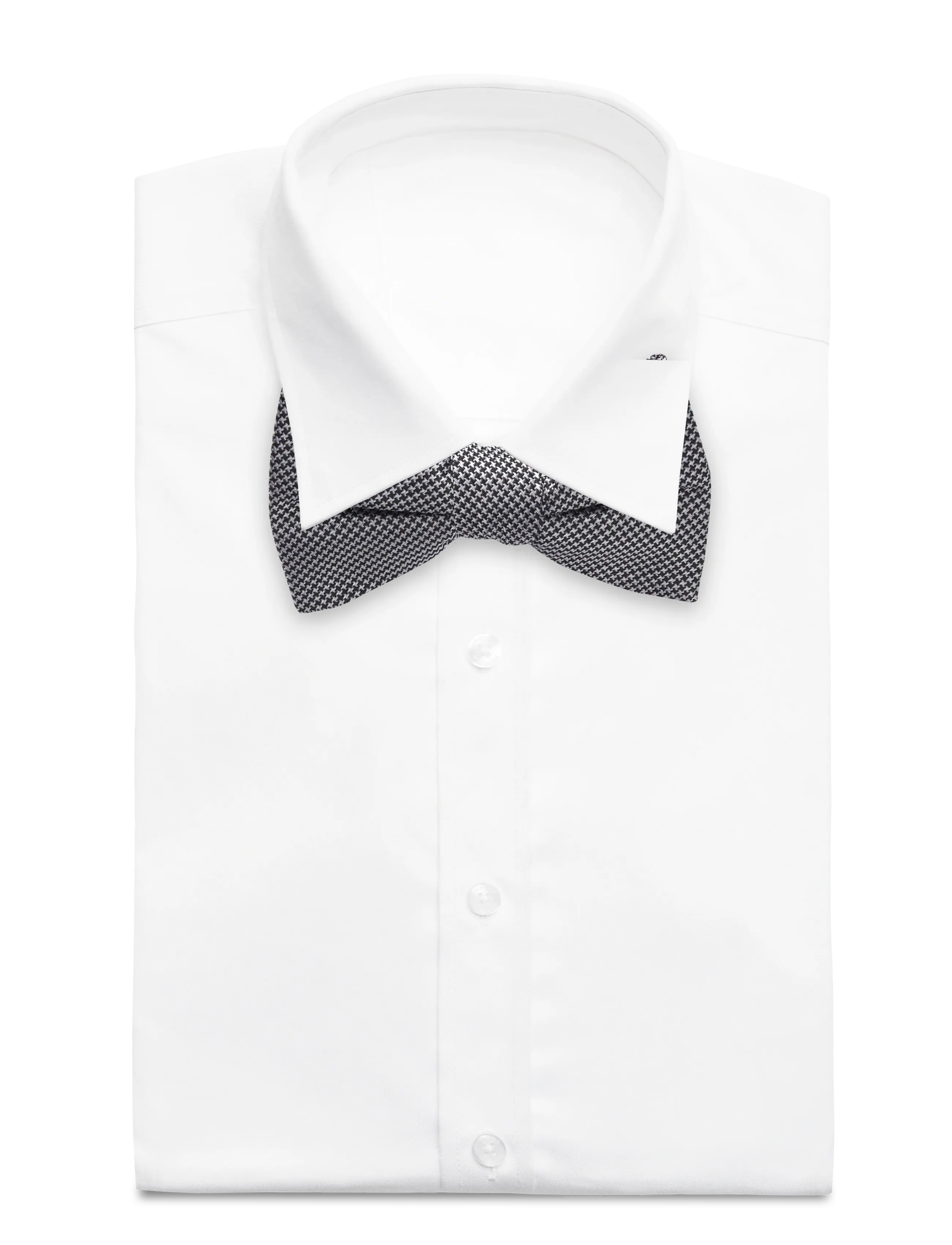 AN IVY - The Chequered Bow Tie - flugor - black silver - 1