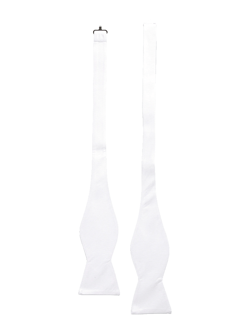 AN IVY - The White Self Tie Bow Tie - fliegen - white - 0