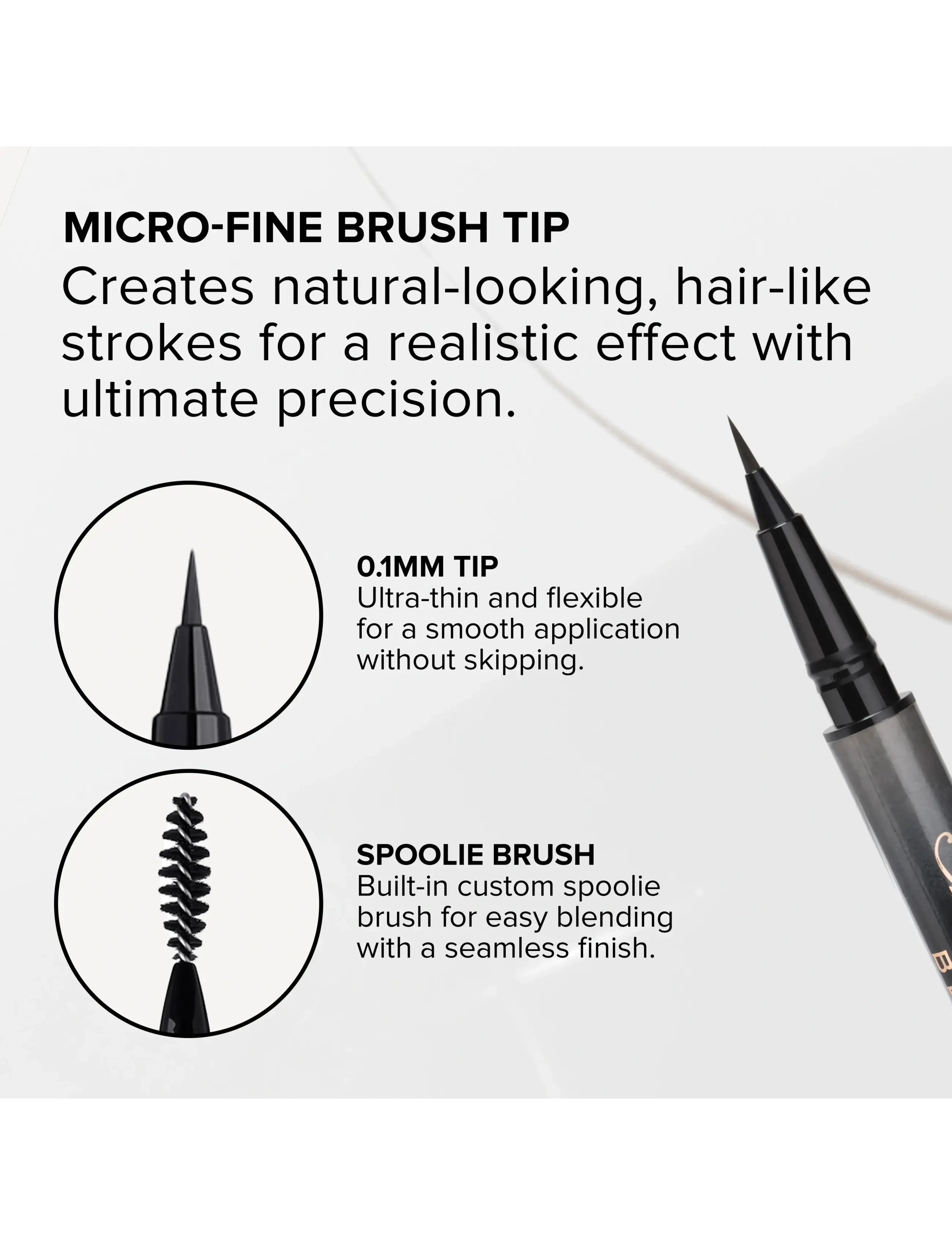 Anastasia Beverly Hills - Microstroke Brow Pen - Øjne & bryn - dark brown - 3