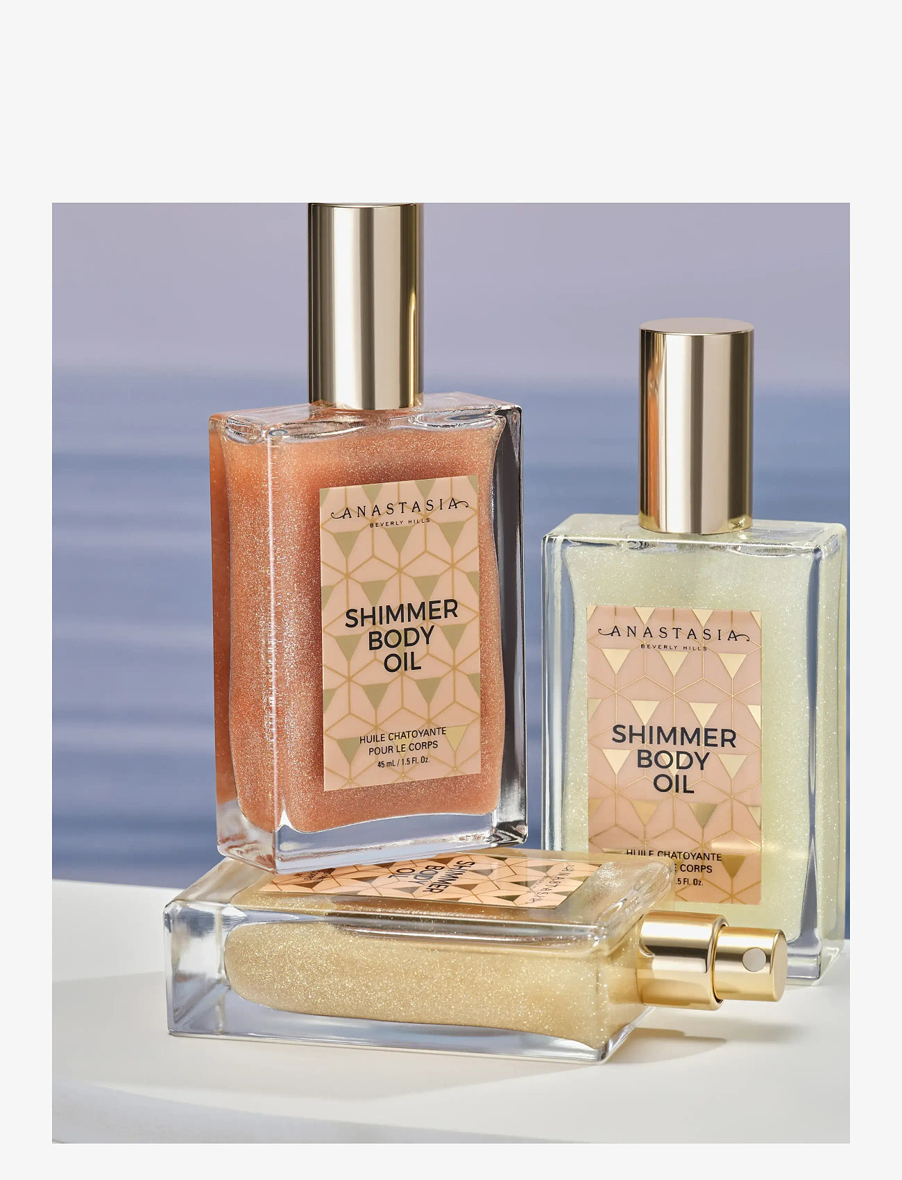 Anastasia Beverly Hills - Shimmer Body Oil - rejsestørrelser & kits  - clear - 2