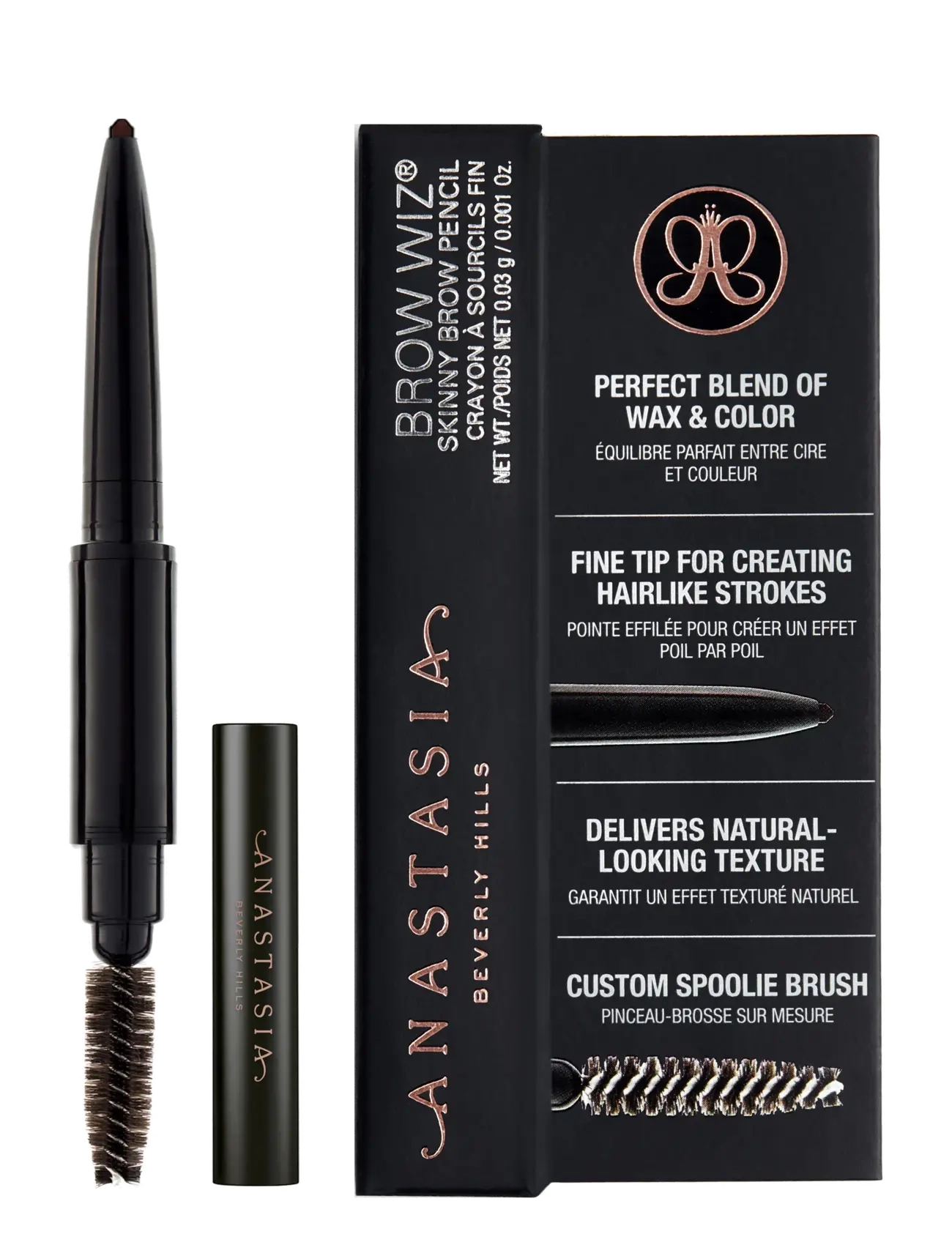 Anastasia Beverly Hills Brow Wiz - Medium Brown Deluxe, 0.03 G, Brown, Øjenbryn > Øjenbrynsblyant, Dame