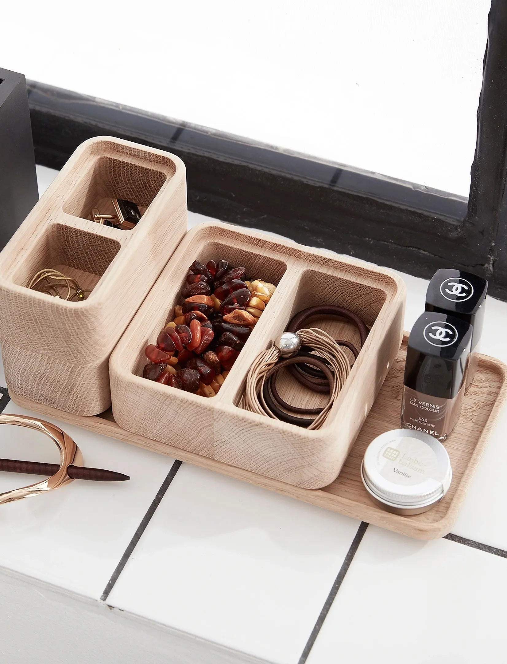 Andersen Furniture Create Me Tray, 12X24 cm, Dining & Table Accessories, Braun - Trays, Homeware