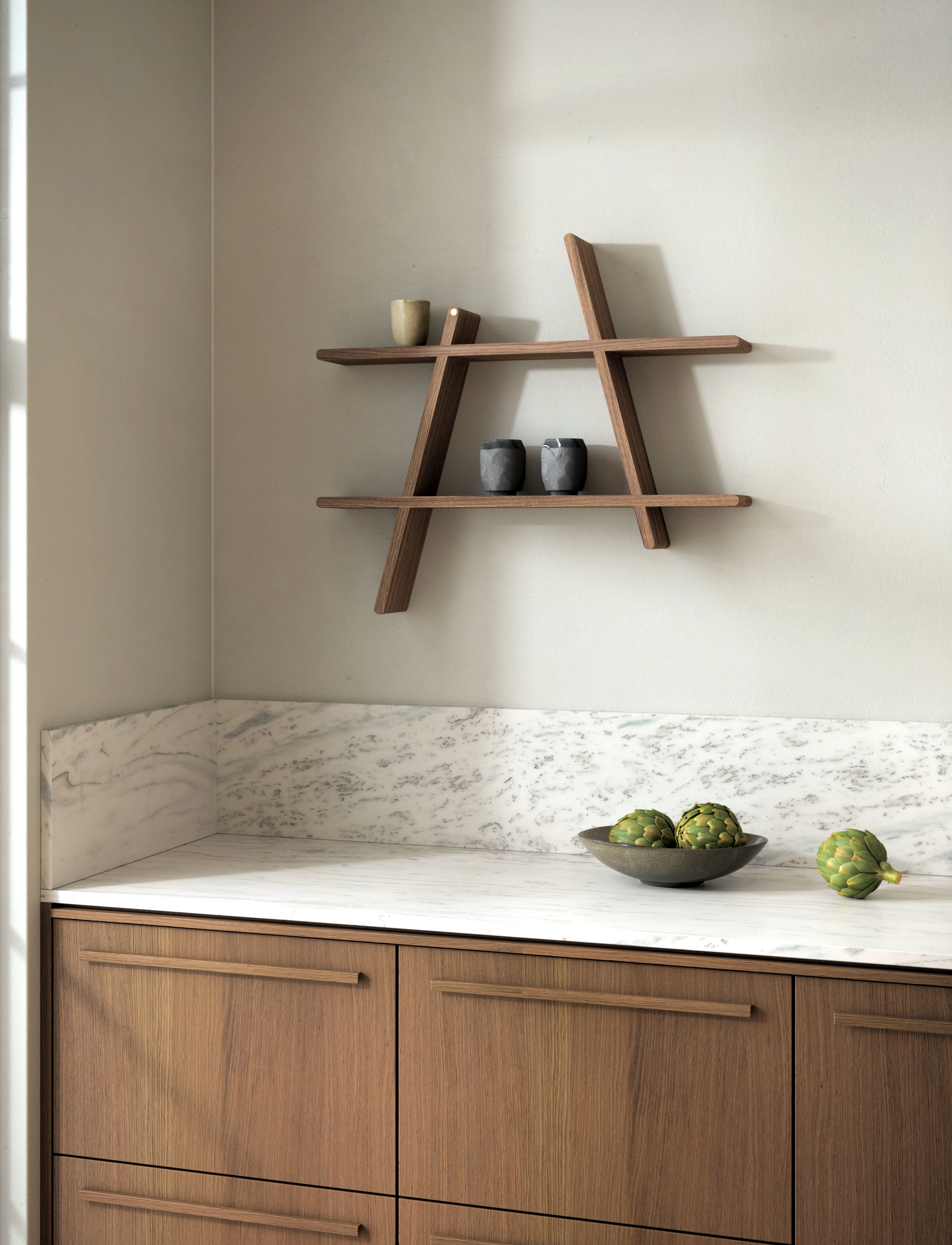 Andersen Furniture A-Shelf, 78X 12X 67 cm, Furniture, Braun - Shelves, Homeware