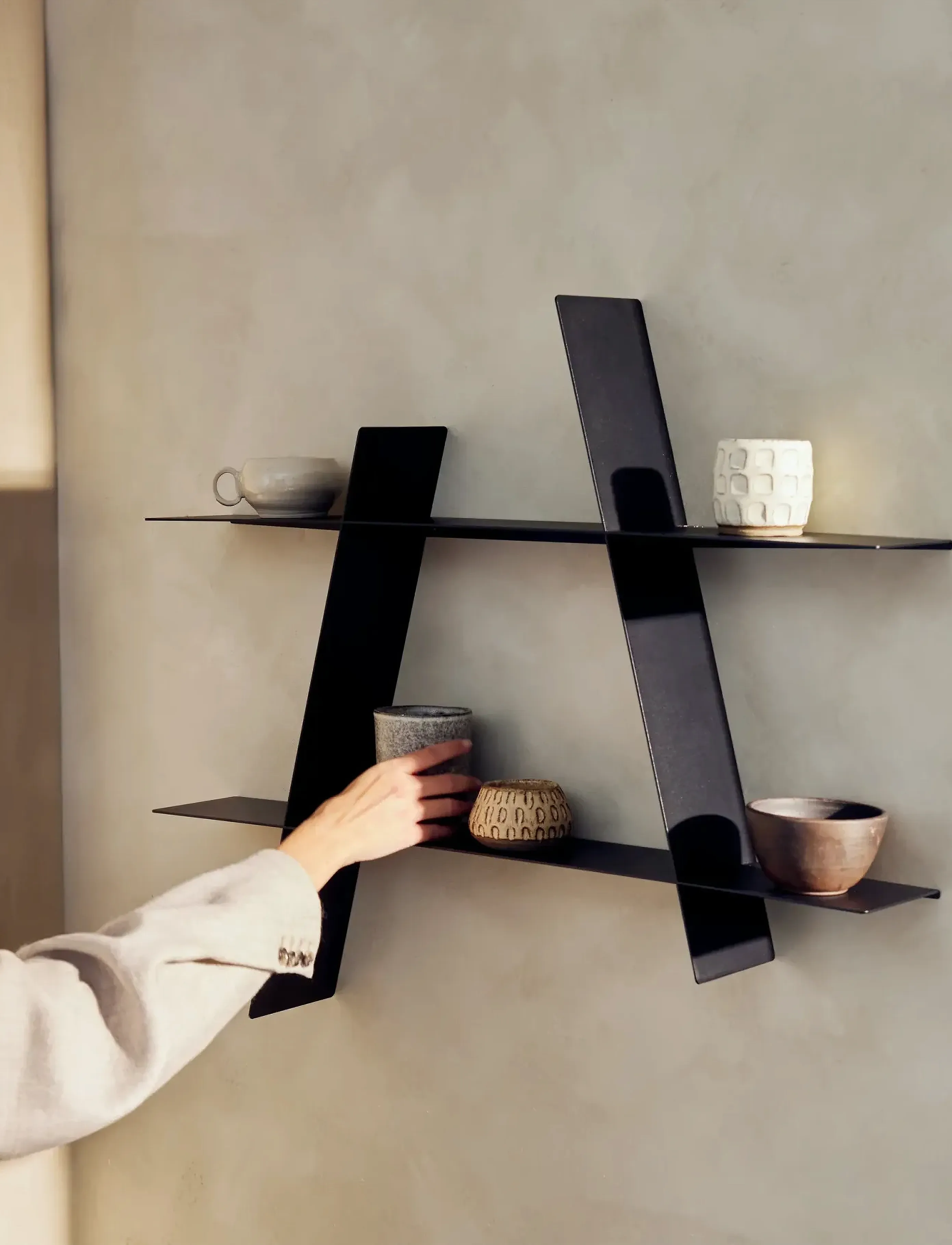 Andersen Furniture A-Shelf, L, Furniture, Schwarz - Shelves, Homeware
