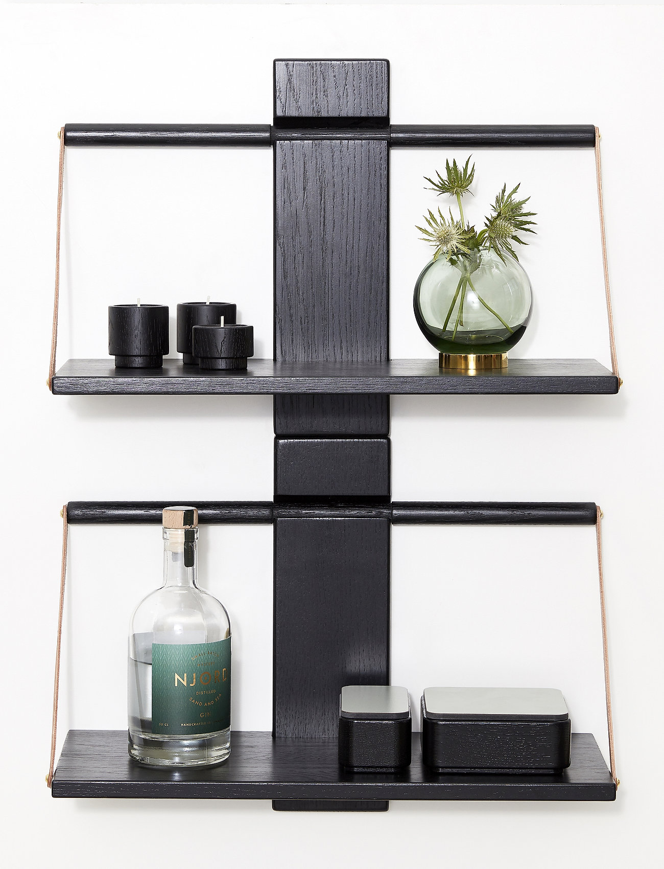 Andersen Furniture - Shelf Wood Wall - berging en schappen - black - 1