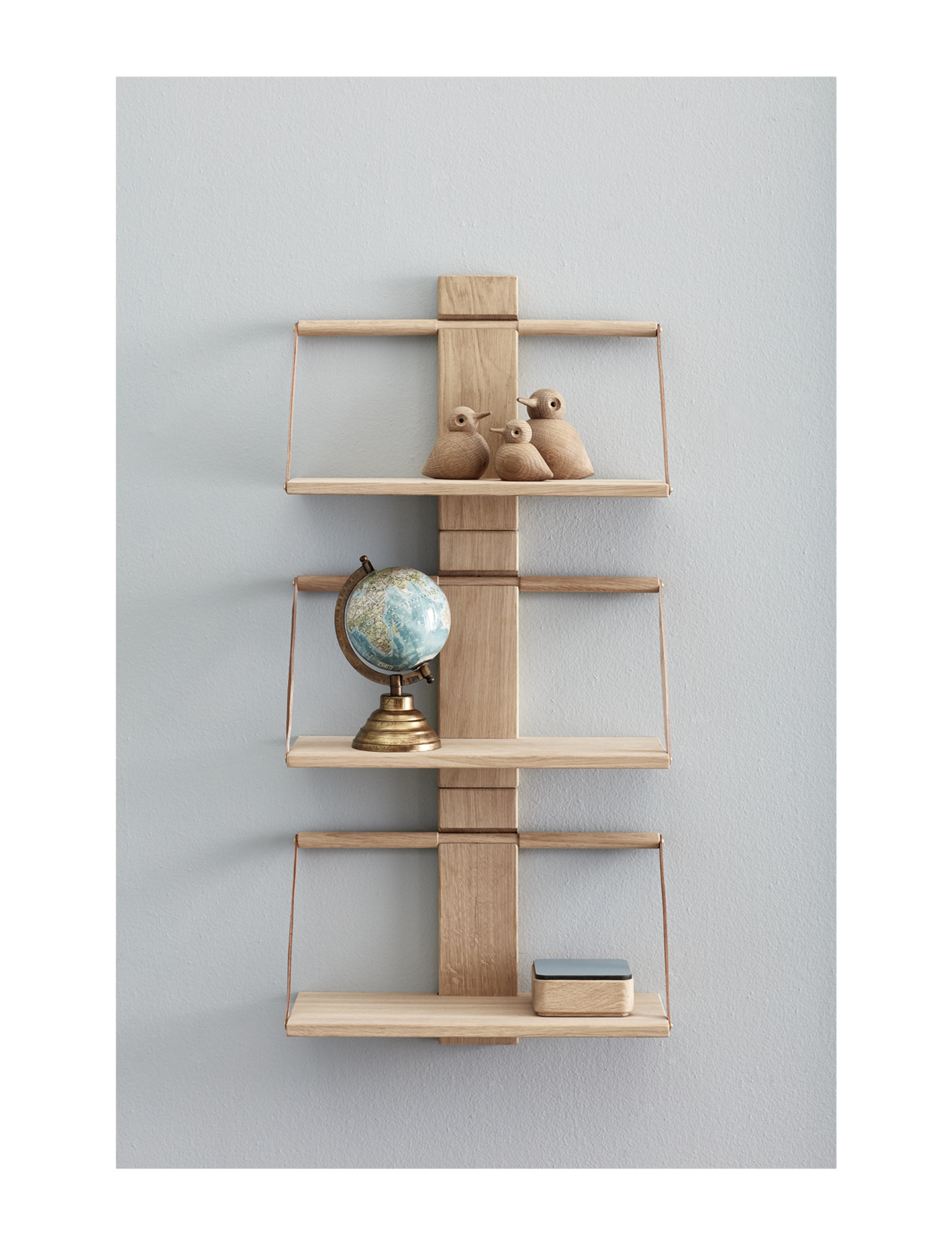 Andersen Furniture Shelf Wood Wall, S, Furniture, Braun - Shelves, Homeware