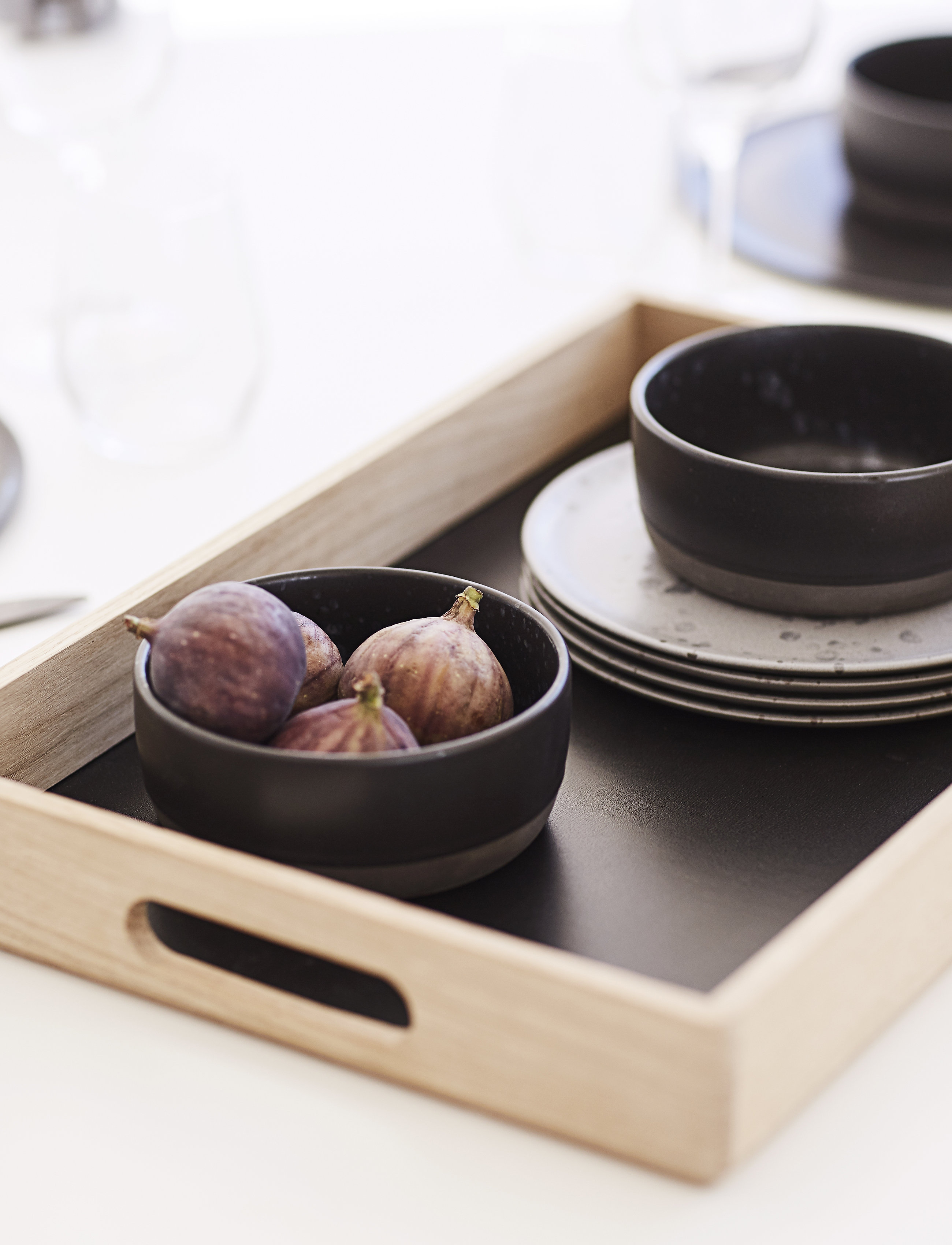 Andersen Furniture Serving Tray, 46X30 cm, Dining & Table Accessories, Schwarz - Trays, Homeware