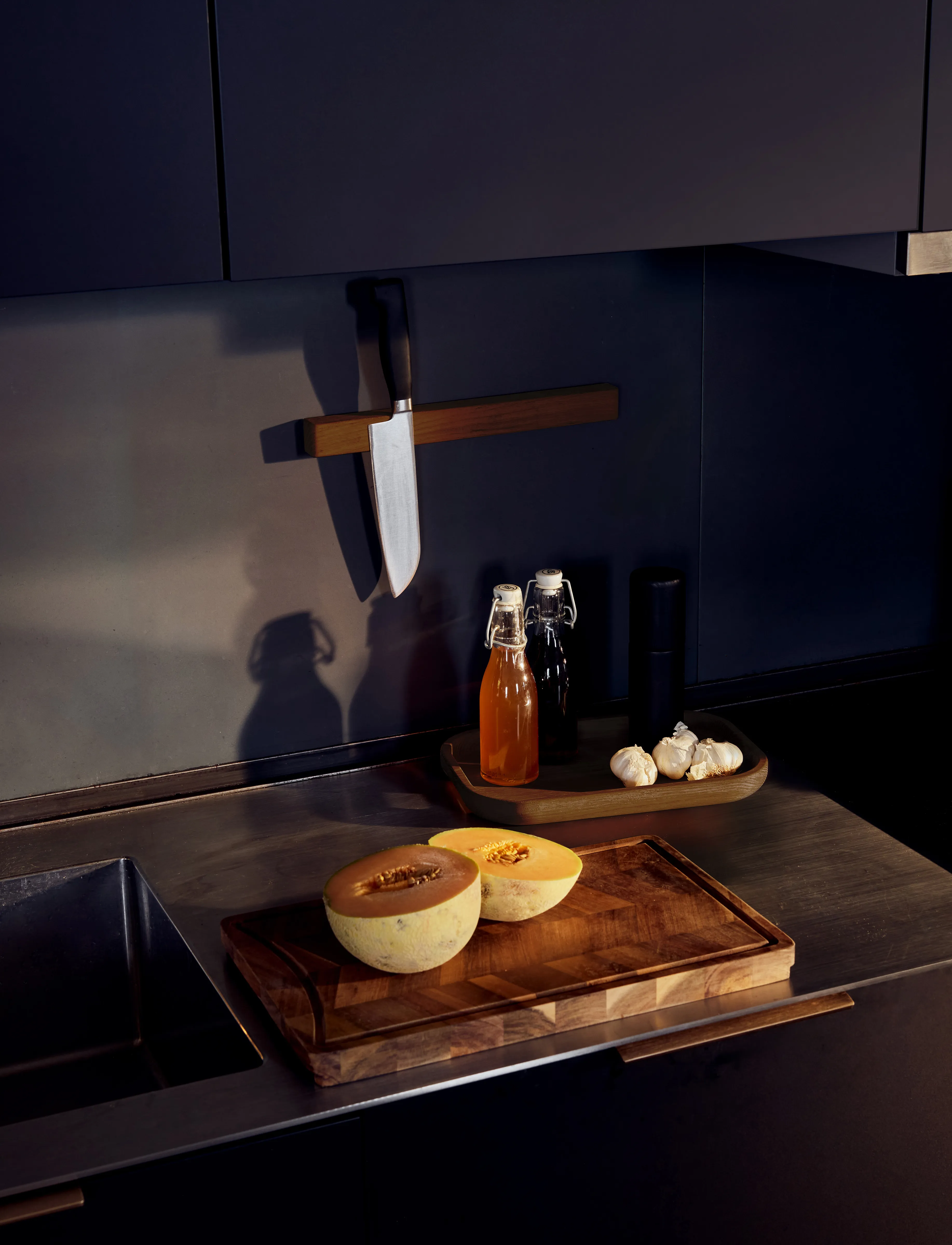 Andersen Furniture Knife Rack, L:32 cm, Brown, Knive Og Tilbehør > Knivblokke, Unisex