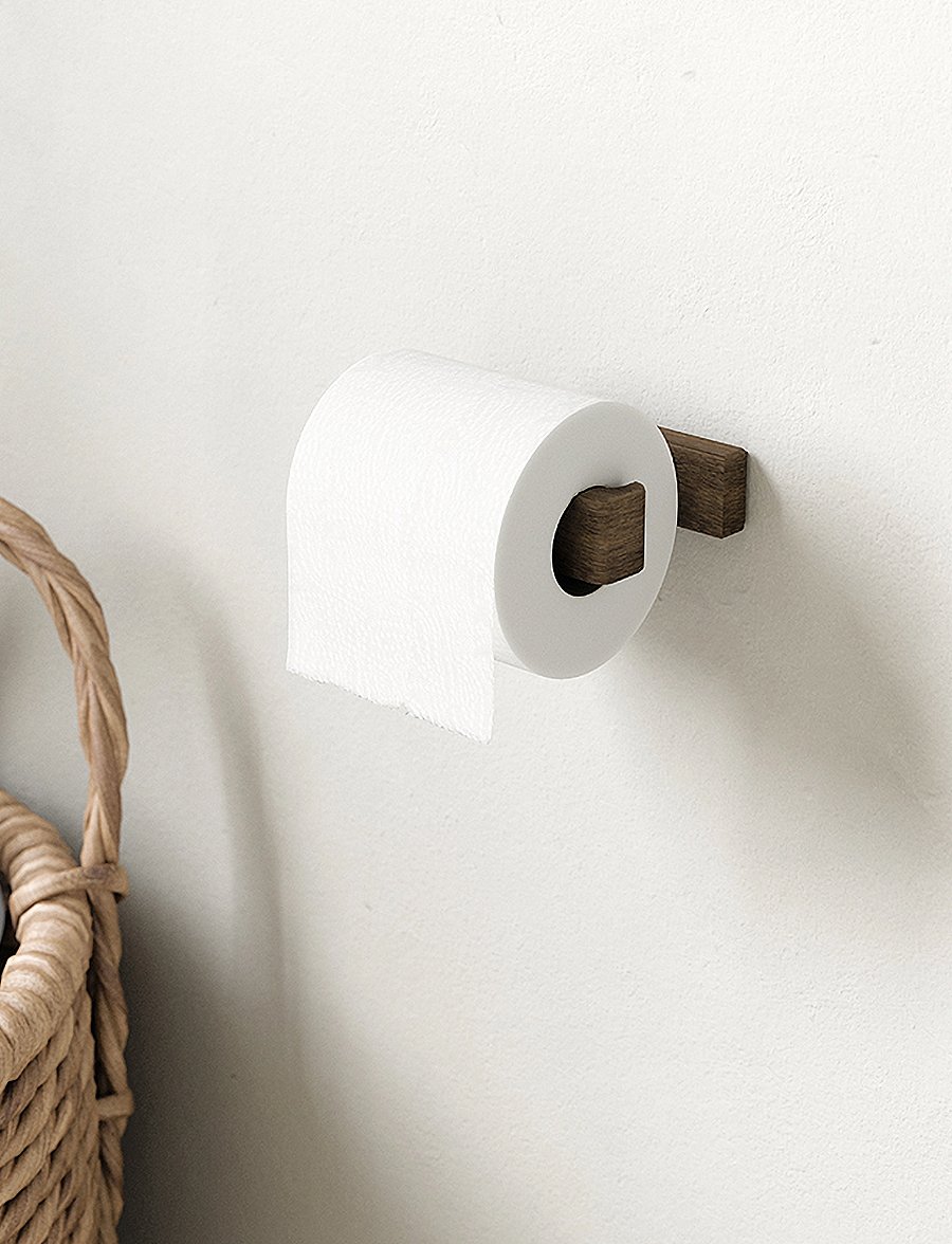 Andersen Furniture - Toilet Towel Holder - haken & bügel - brown - 0
