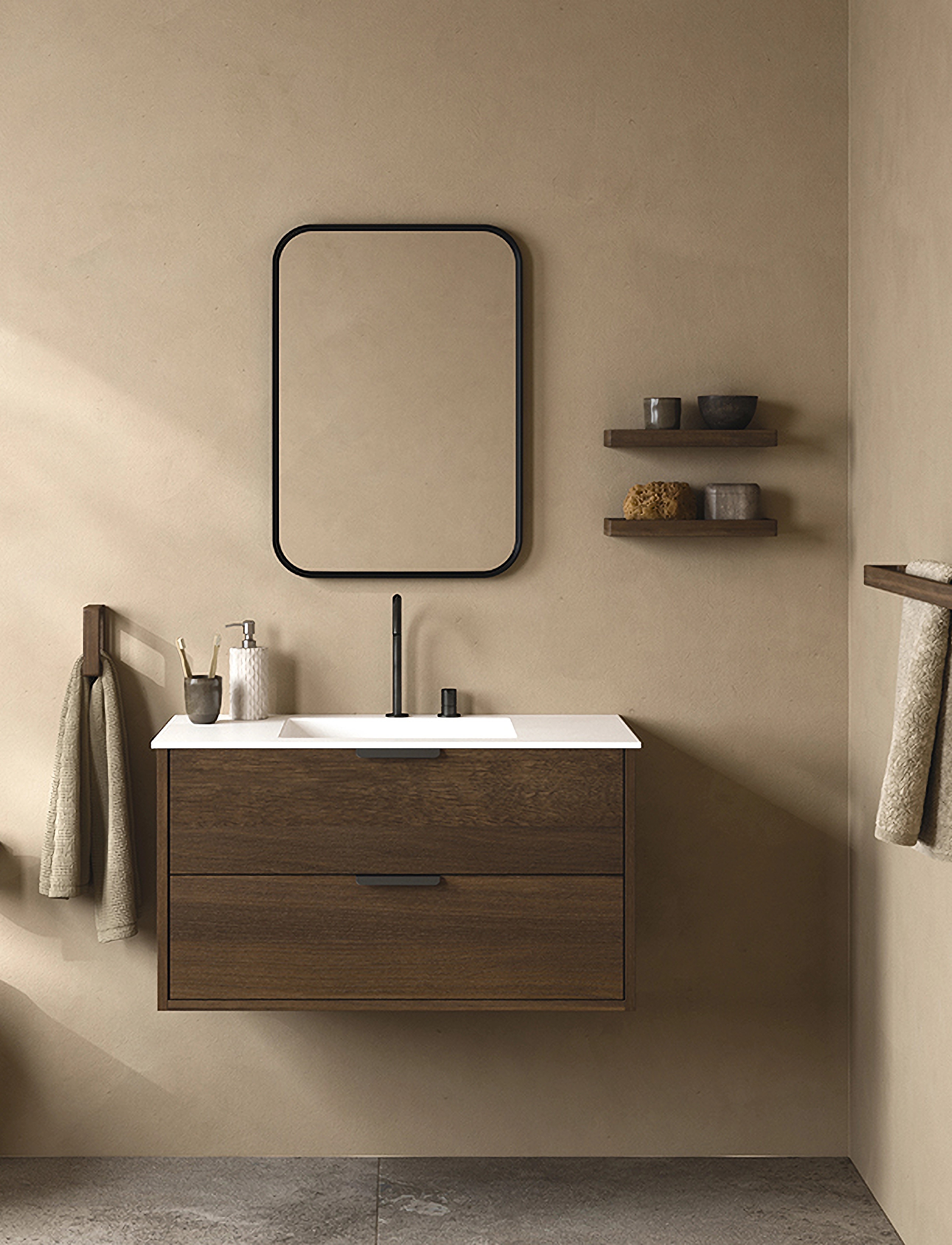 Andersen Furniture - Andersen bathroom series - knager & knagerækker - brown - 2