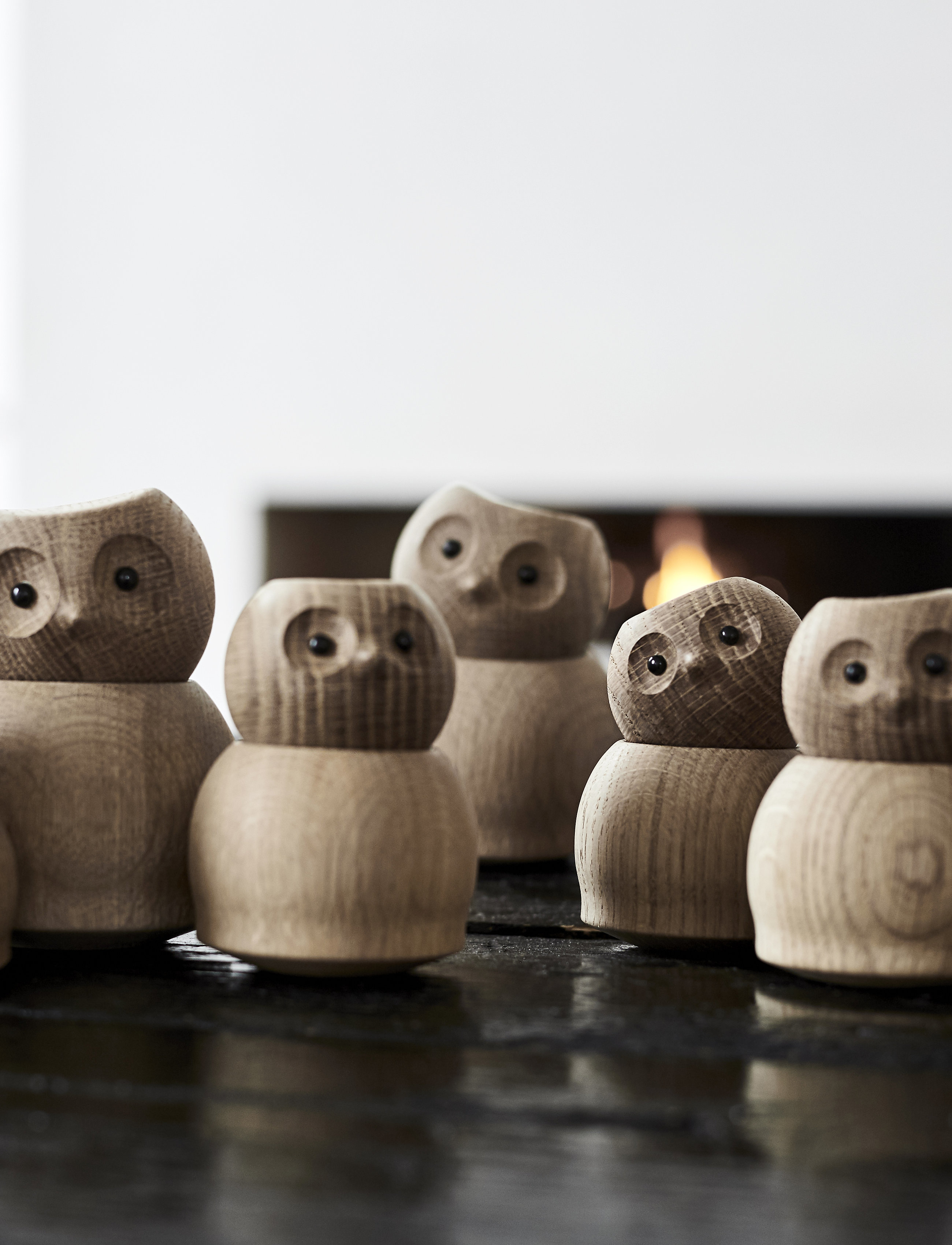 Andersen Furniture Andersen Owl, H11 cm, Brown, Dekorativt Tilbehør-Detaljer > Træfigurer, Unisex