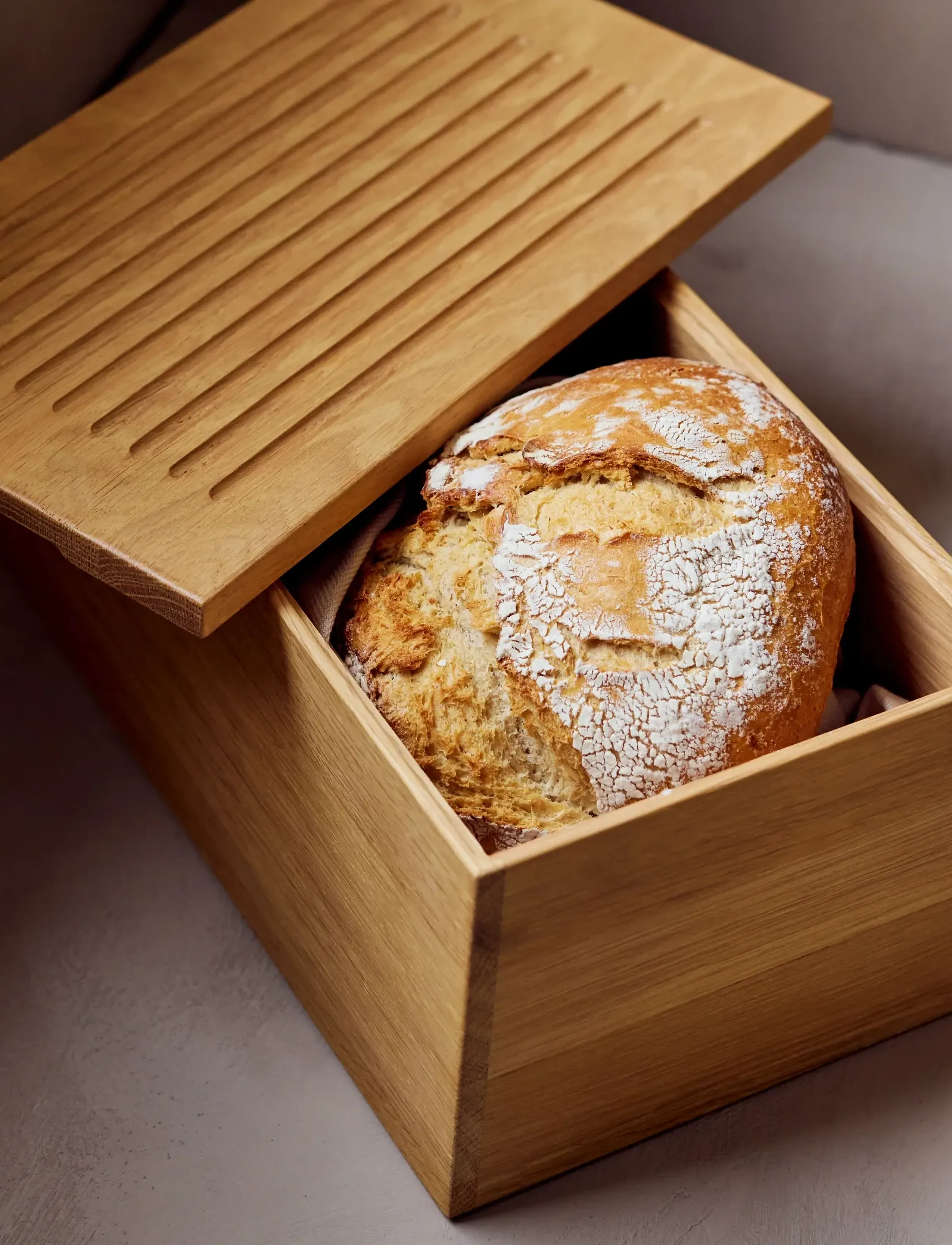 Andersen Furniture Gourmet Wood Box, One Size, Kitchen Storage - Bread Bins & Baskets, Homeware
