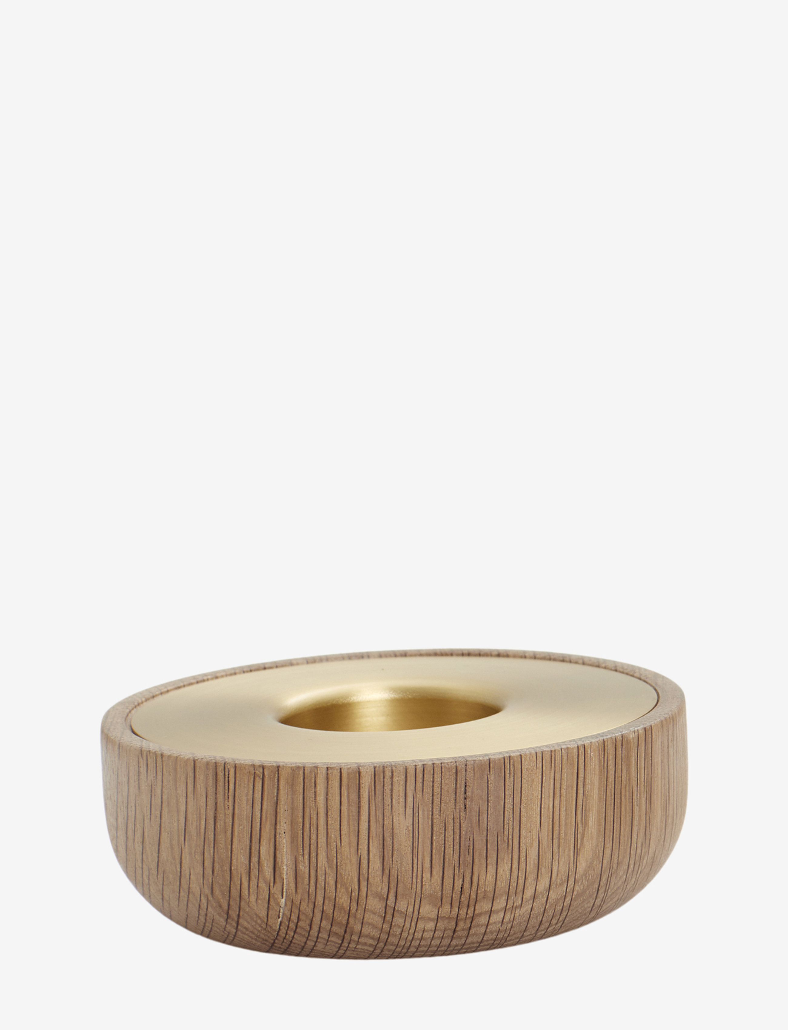 Andersen Furniture Oak Nordic Tea Light, Lysestage, Brun, Str: H:4CM