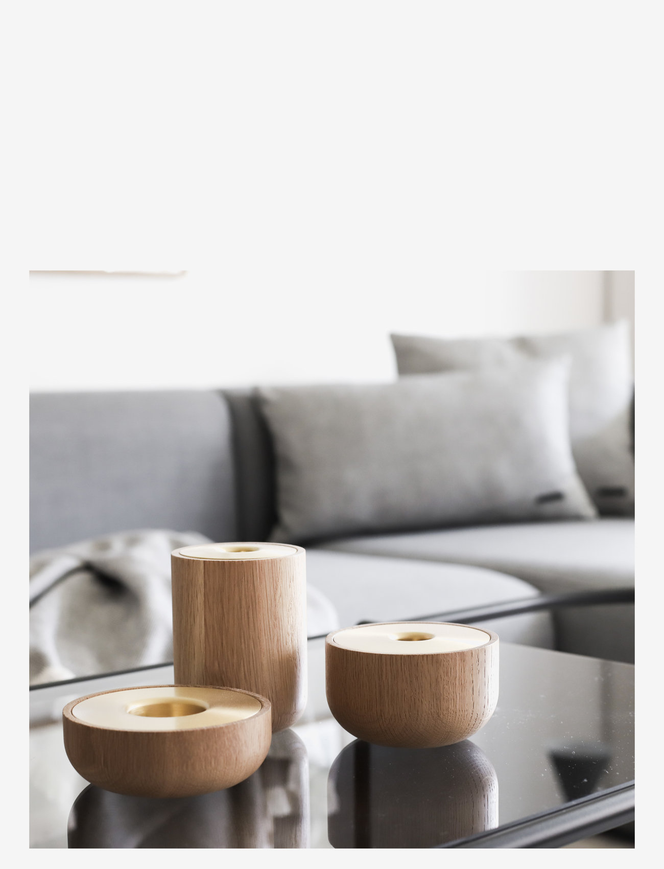 Andersen Furniture - Oak Nordic tea light - lysestager - no color - 0