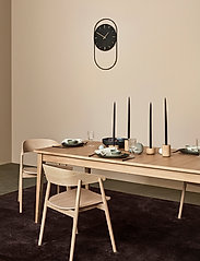 Andersen Furniture - A-Wall Clock Black with black metal ring - veggklokker - black - 8