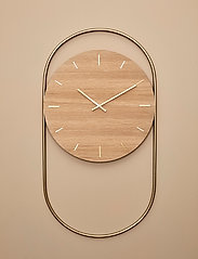 Andersen Furniture - A-Wall Clock Oak with brass ring - sieniniai laikrodžiai - no color - 5