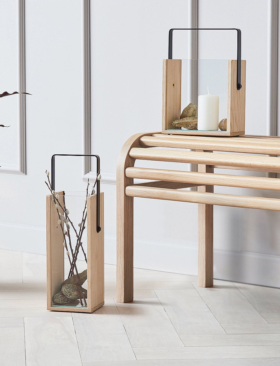 Andersen Furniture - Square - laternad - glass/oak - 0