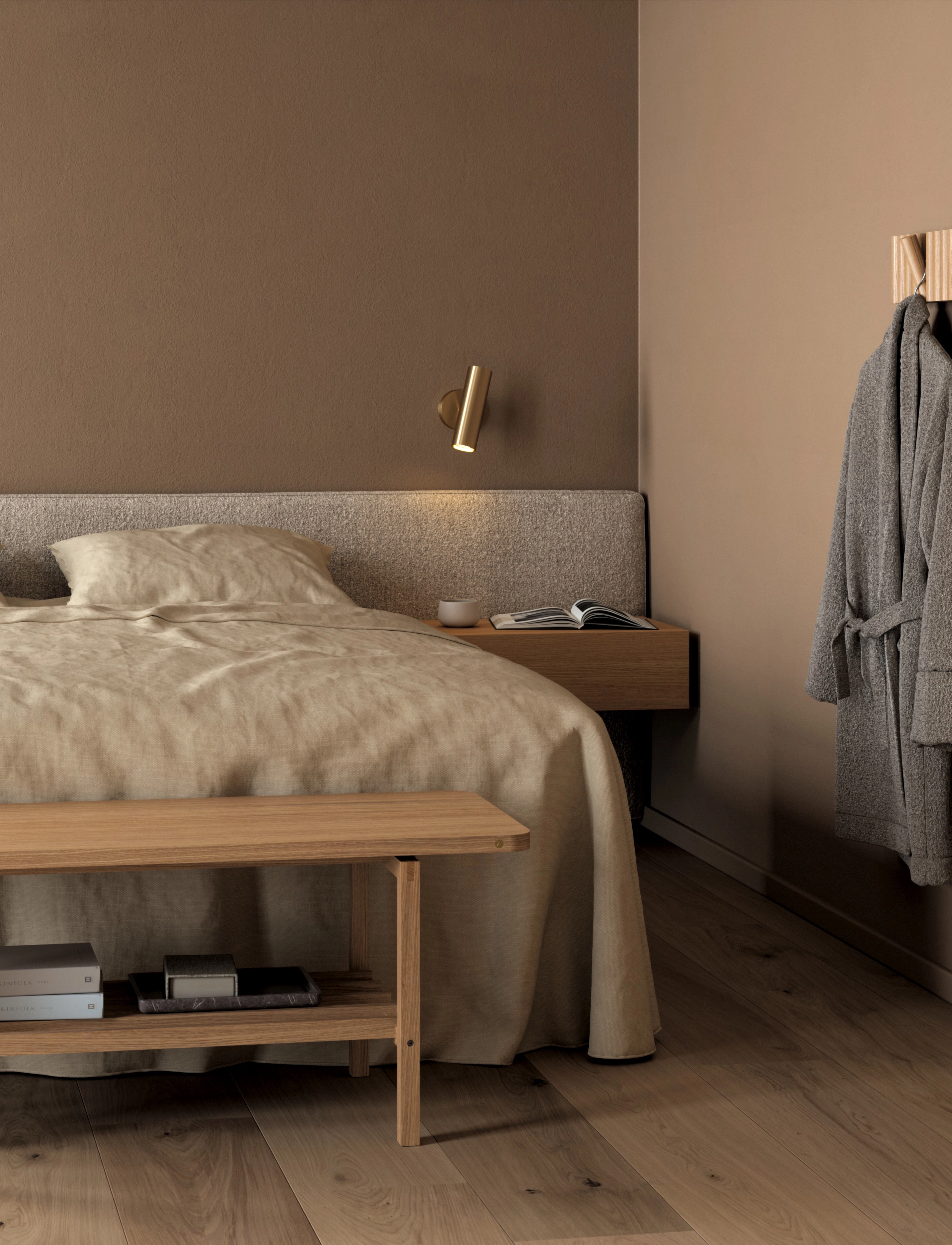 Andersen Furniture Mono, 59X 12.5X 4.5 cm, Furniture, Braun - Coat Hooks & Racks, Homeware