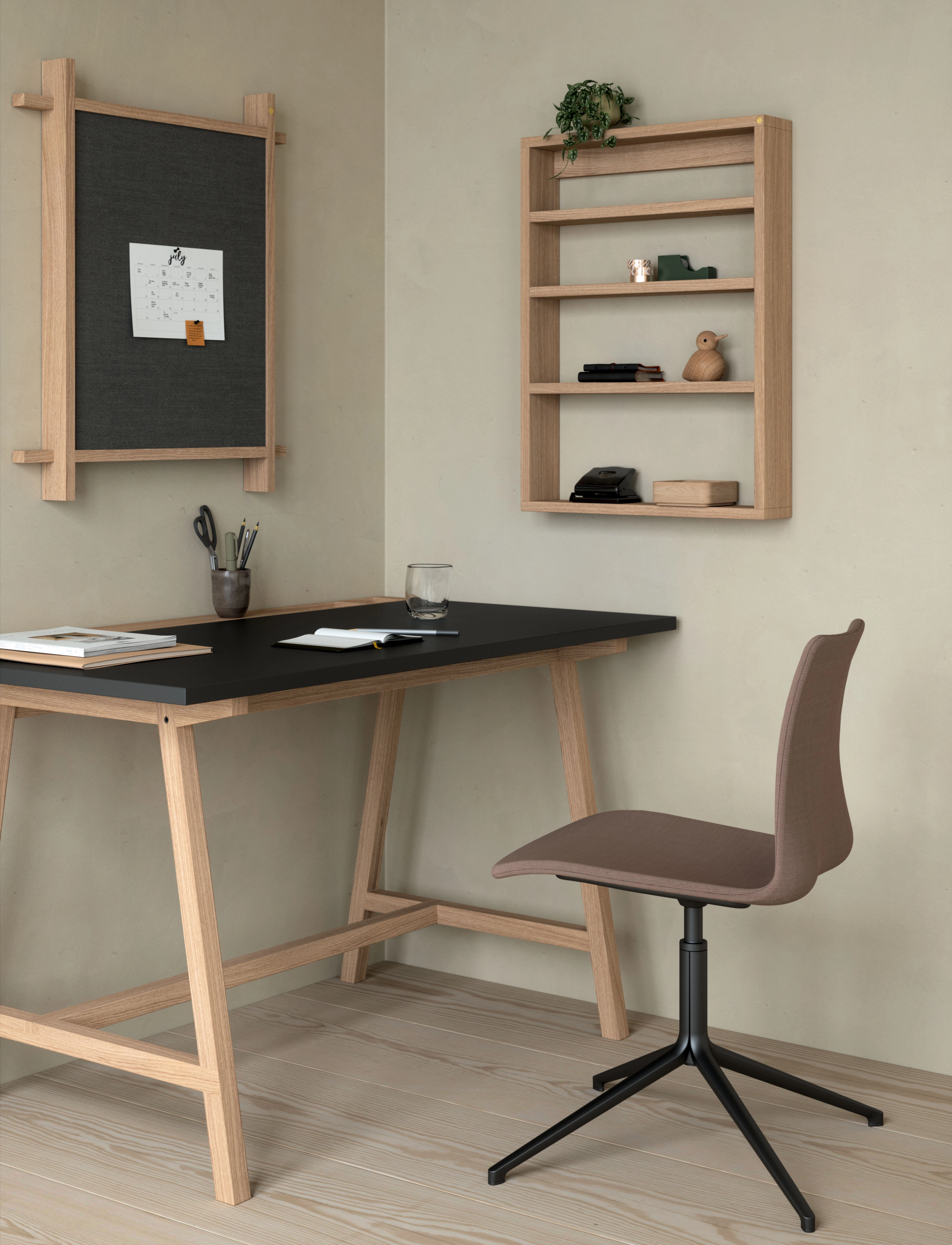 Andersen Furniture Collect Pinboard, 74X64X6 cm, Decorative Accessories-details, Grau - Wall Decor, Homeware