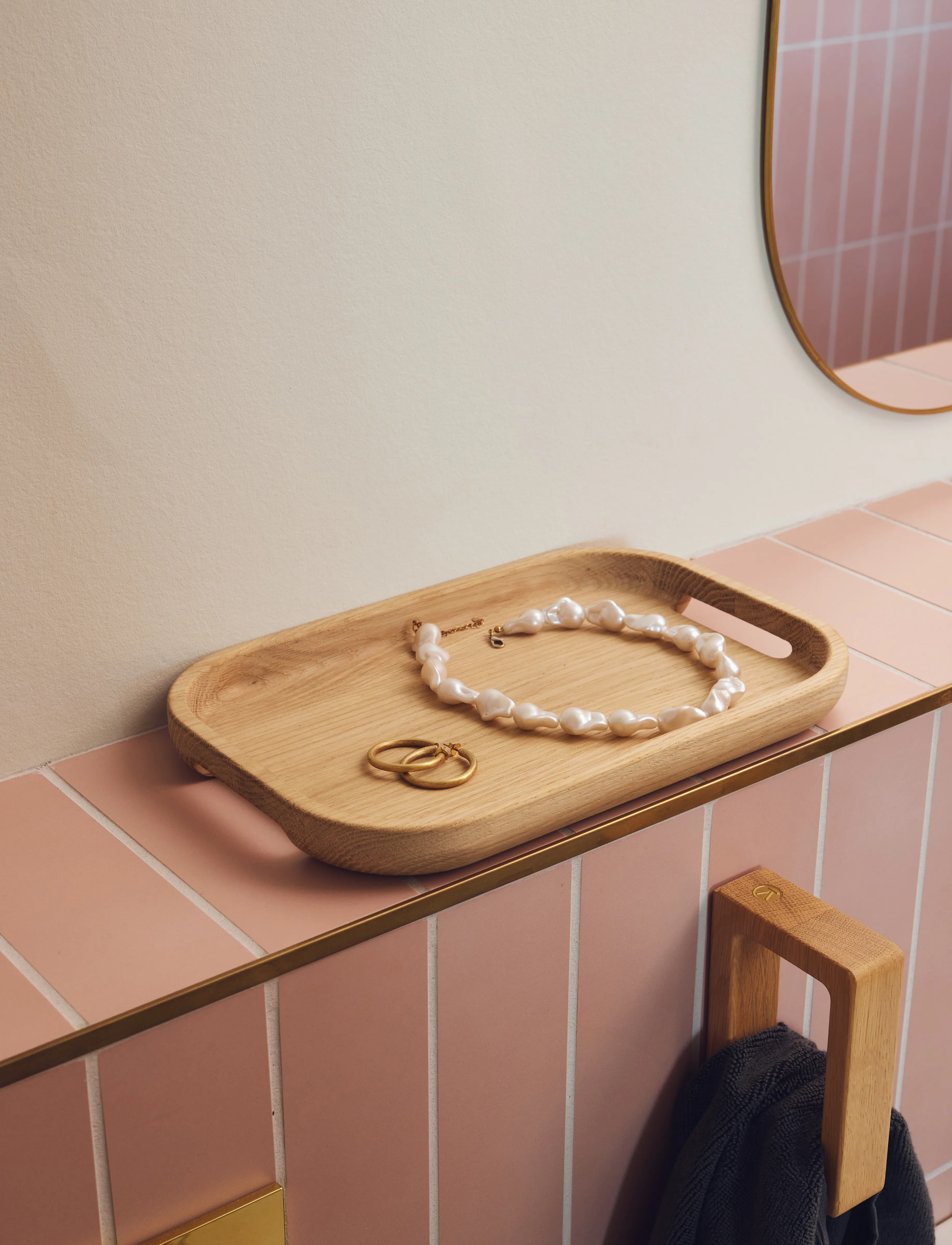 Andersen Furniture Flection Serving Tray, 30X20 cm, Beige, Spisesteder Og Bordtilbehør > Bakker, Unisex