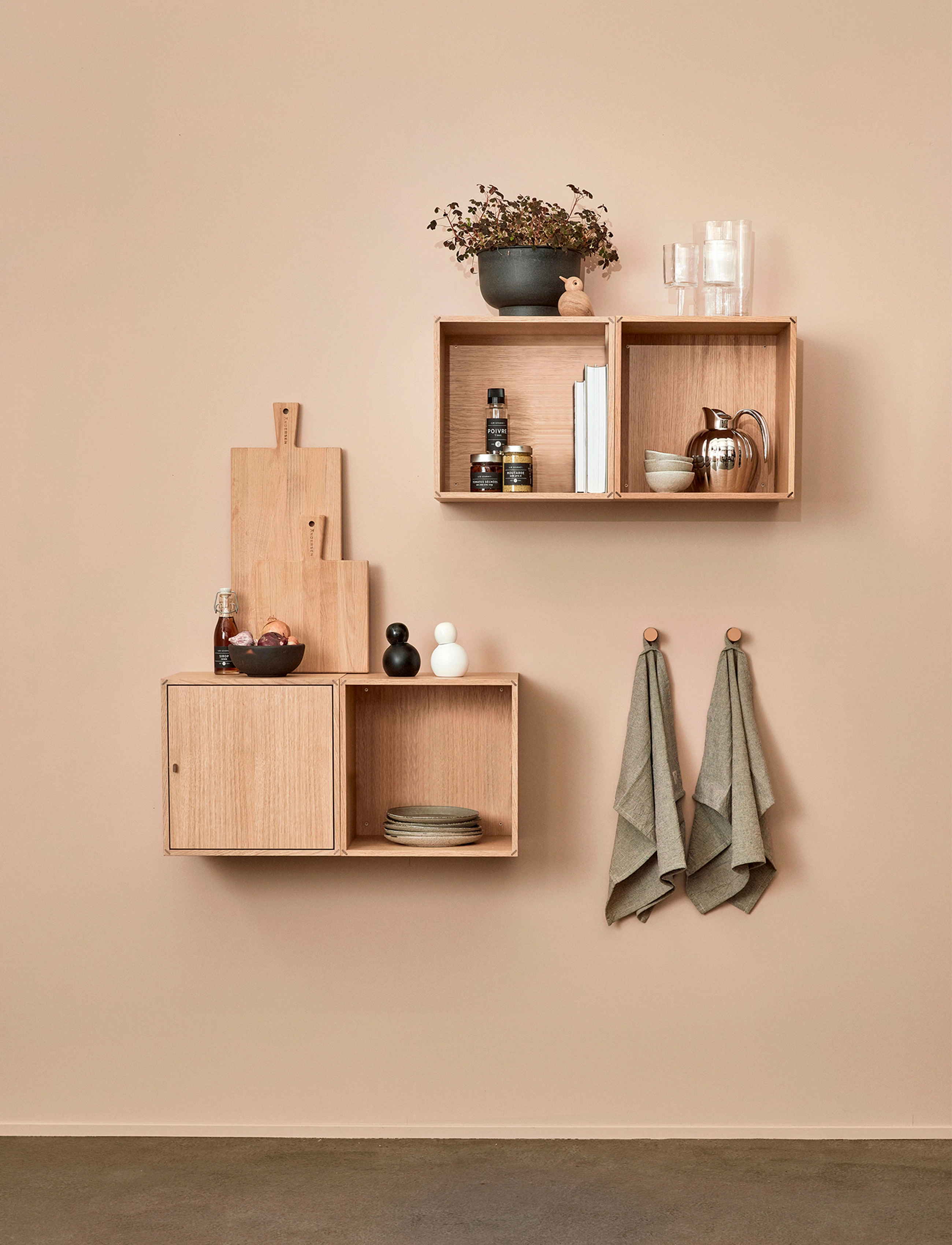 Andersen Furniture S10 Signature Module With Door, 30X 38X 38 cm, Furniture, Braun - Shelves, Homeware