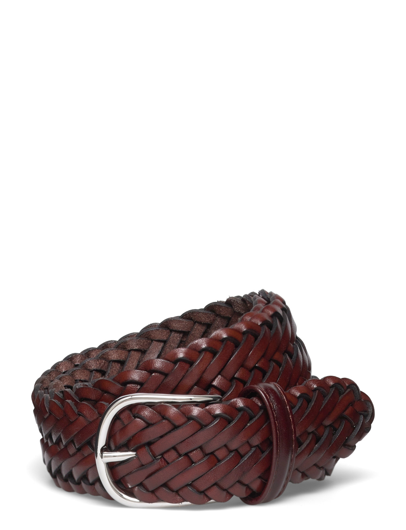 Anderson's Classic Woven Leather Belt - Brown - 85 x 85 2