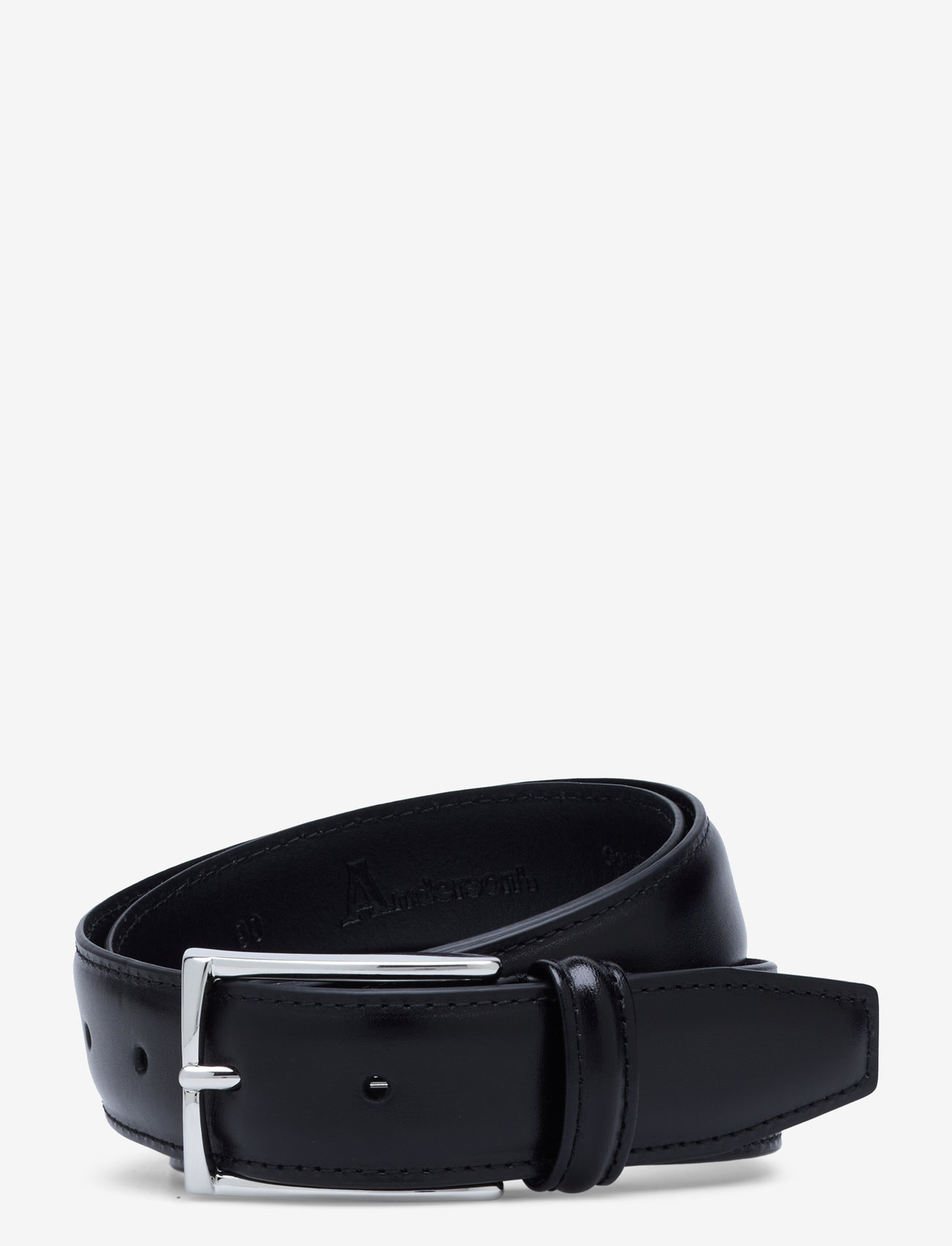 Anderson's - Suede belt Sand  - 3cm - klassiske bælter - black - 0