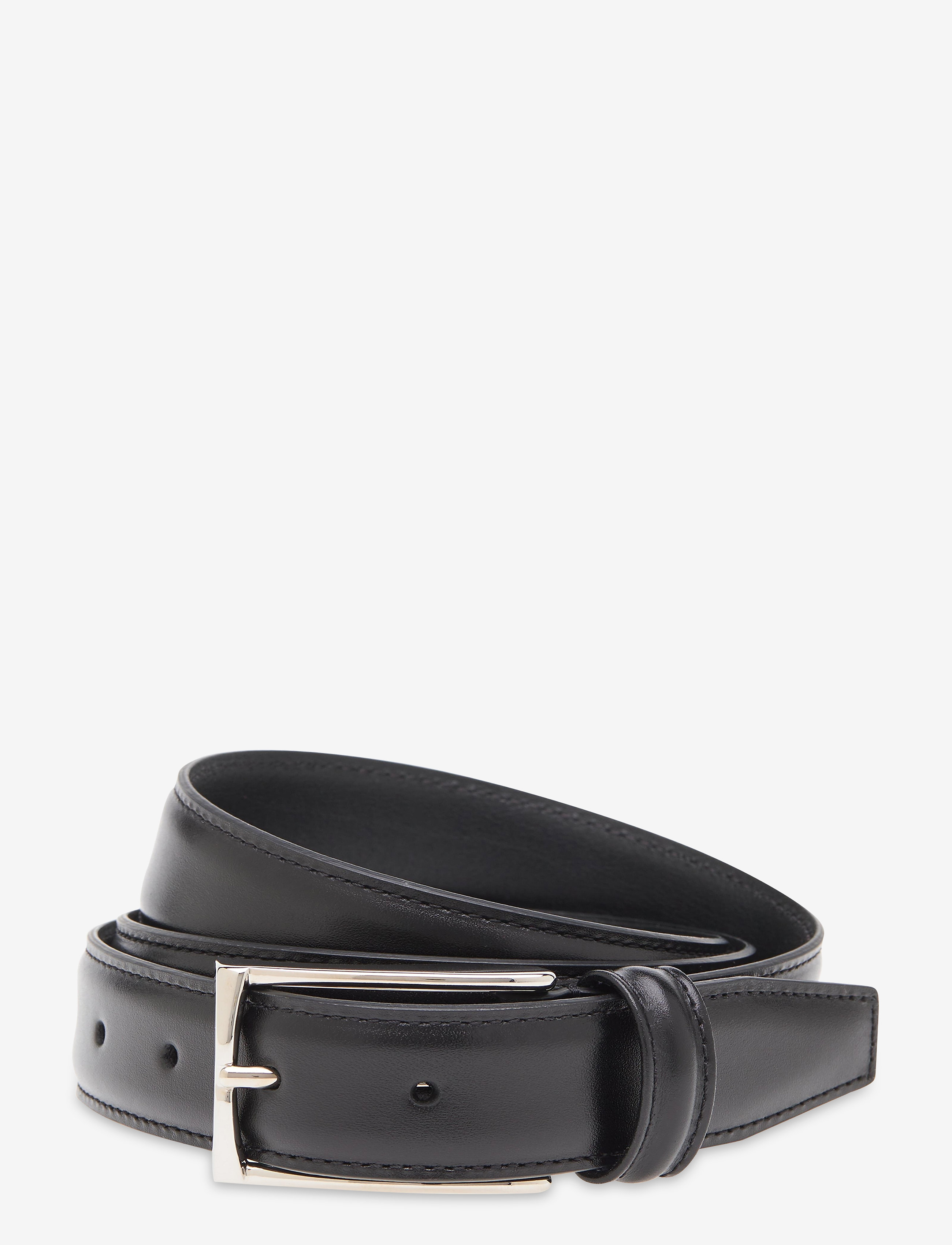 Suede belt Sand  - 3cm - BLACK