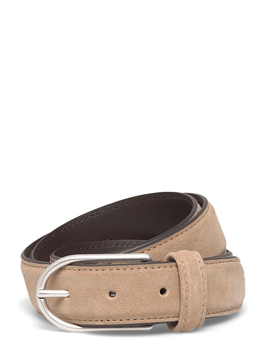Anderson's - Classic leather belt - skärp - sand - 0