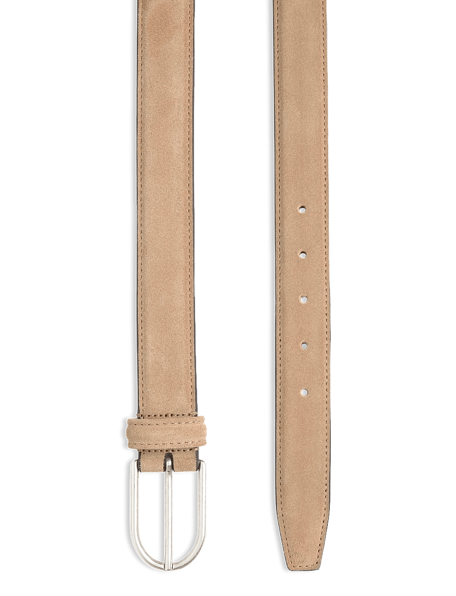 Anderson's - Classic leather belt - skärp - sand - 1