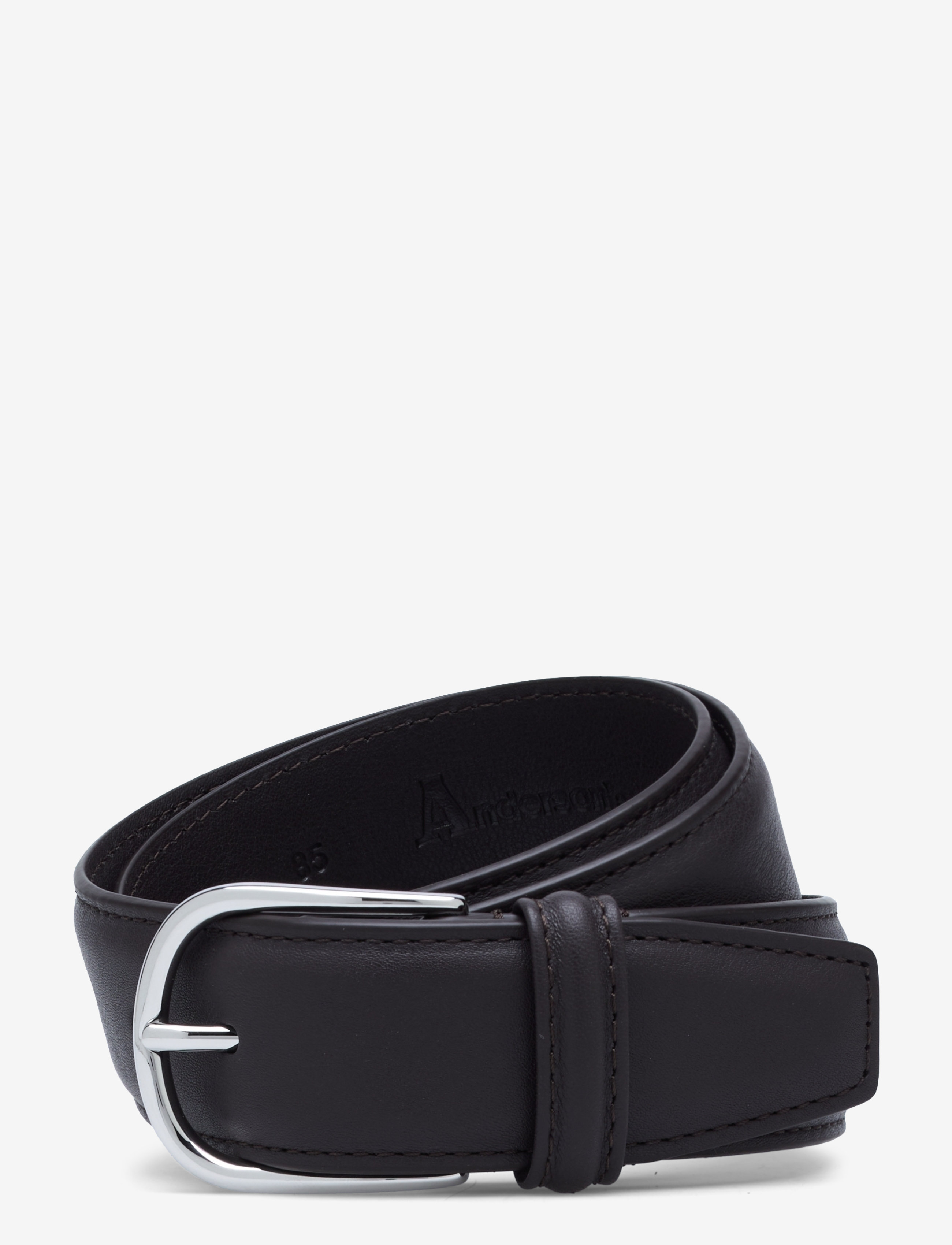 Anderson's Classic Suiting Belt 3,5, 95, Black, Bælter > Klassiske Bælter, Herre