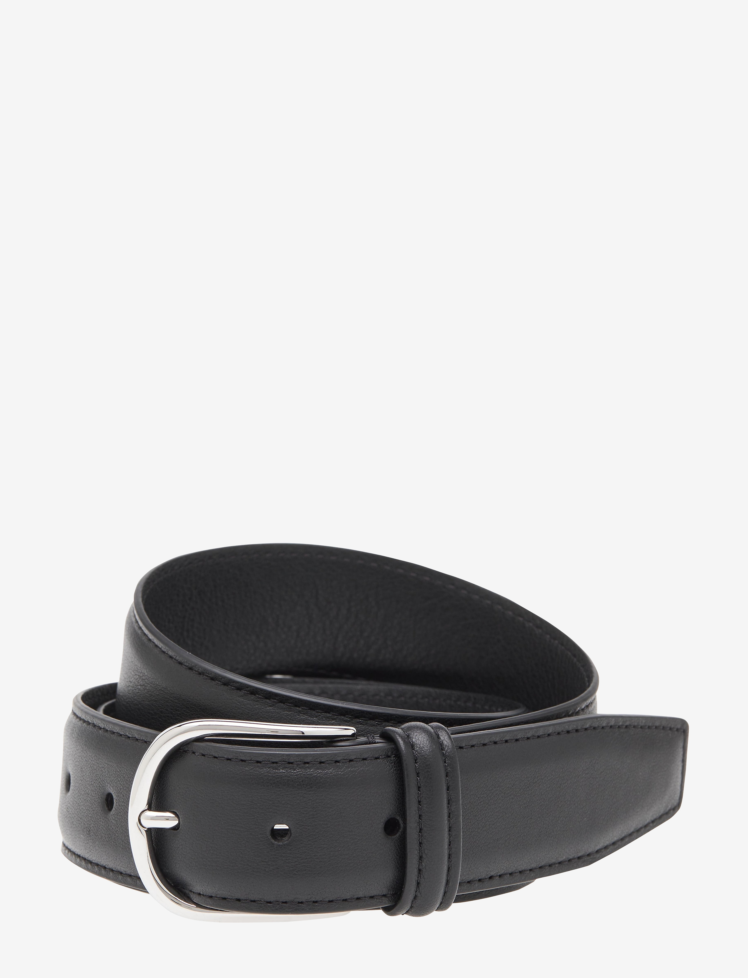 Anderson's - Classic Tan Stitched Belt - classic belts - black - 0