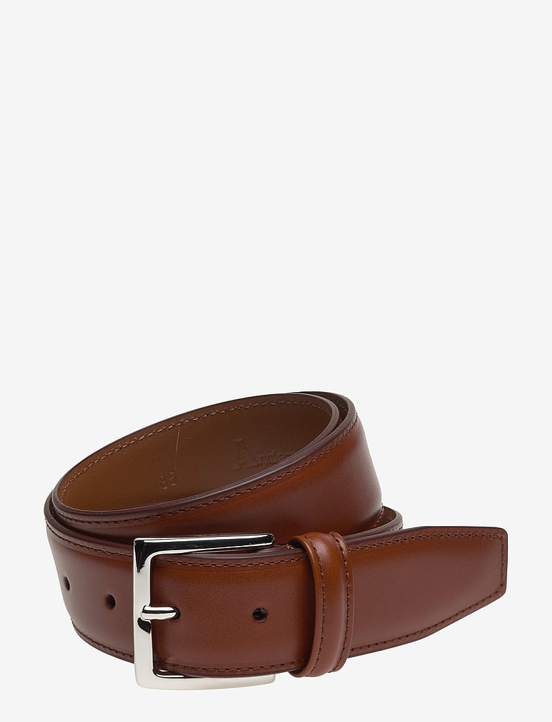 Anderson's - Classic Tan Stitched Belt - klassisch gürtel - tan - 0