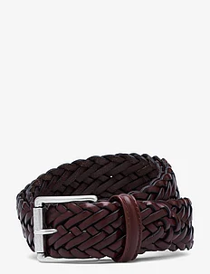 Classic Tan Woven Leather Belt, Anderson's