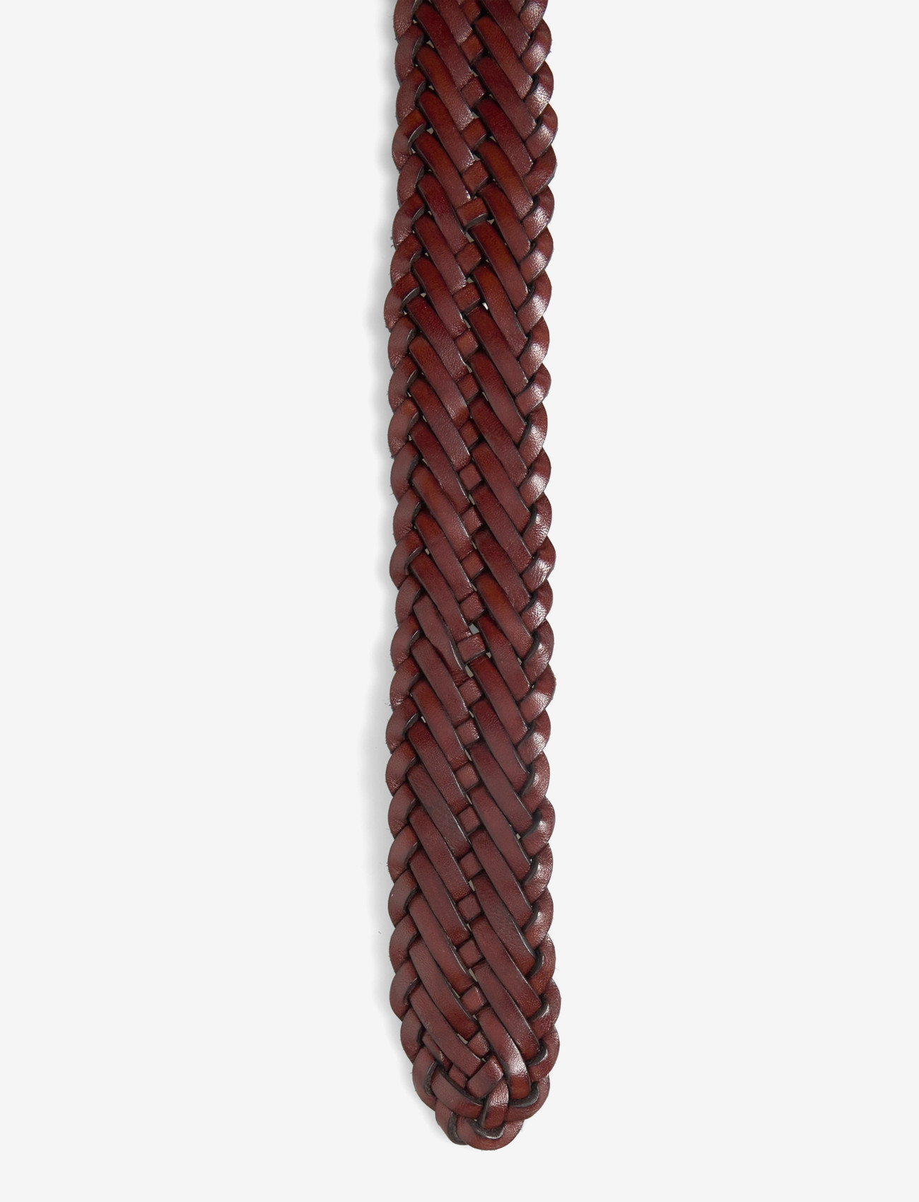 Anderson's - classic woven leather belt - flettede bælter - cognac - 2